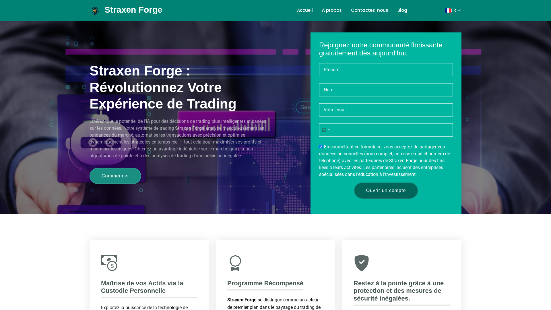 Screenshot of straxenforgeapp.net