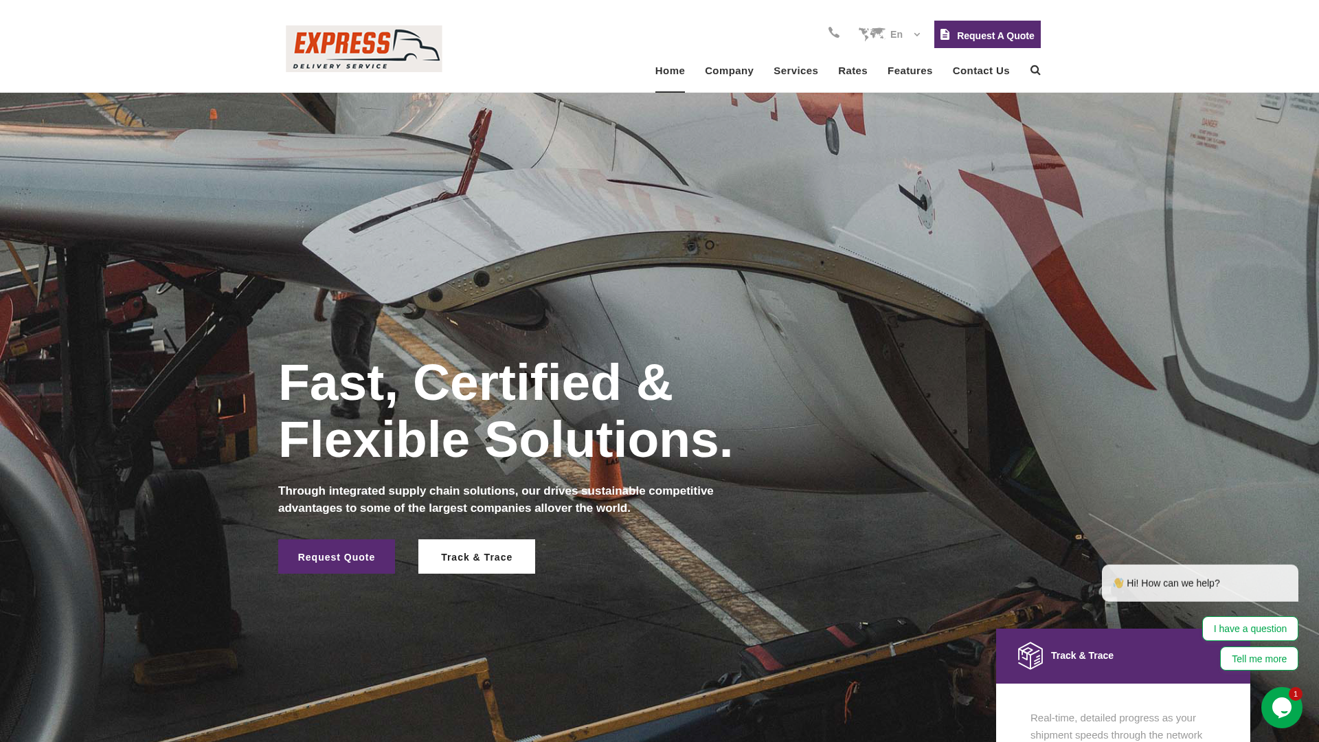 Screenshot of rapid-routeexpress.com