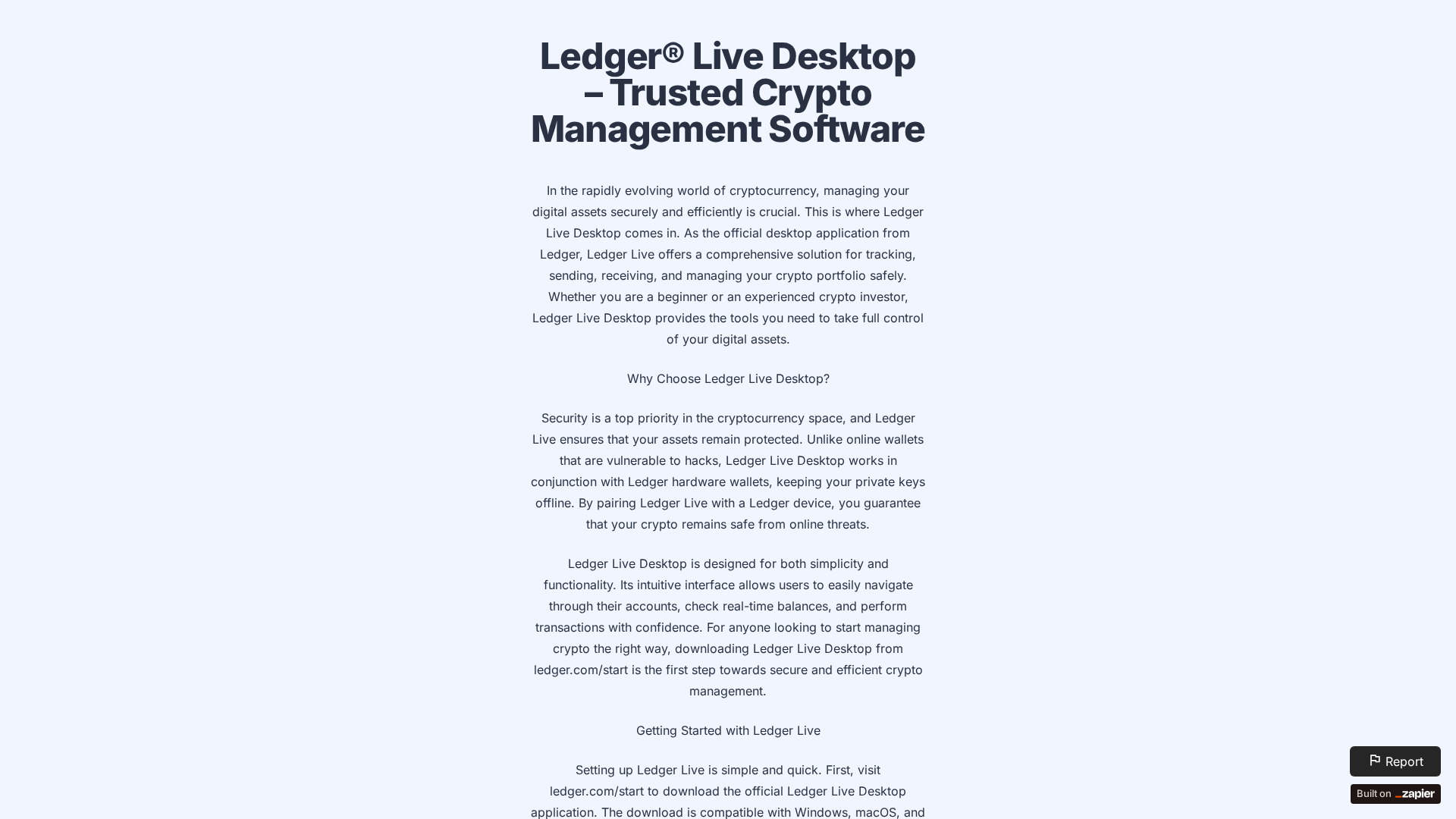 Screenshot of leggerdesktop.zapier.app
