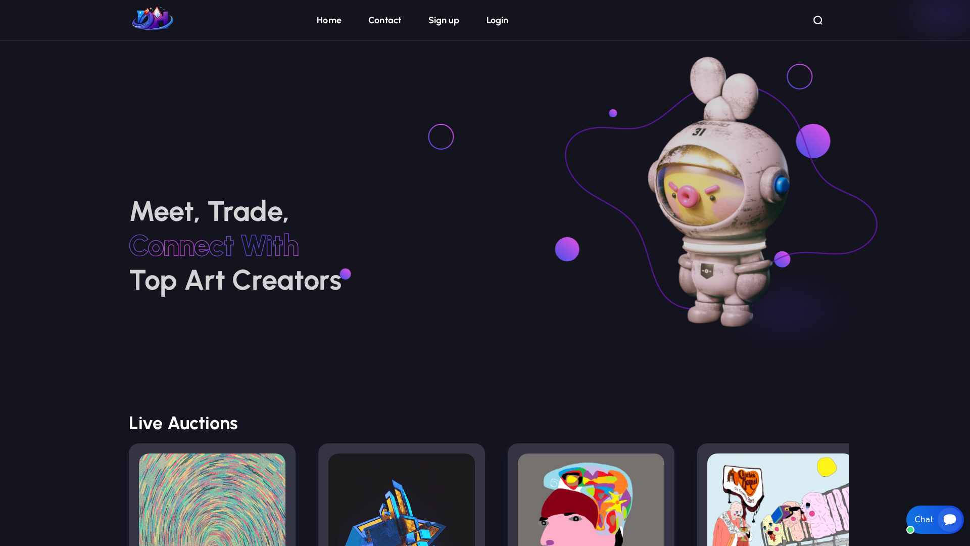 Screenshot of defiarthubx.com