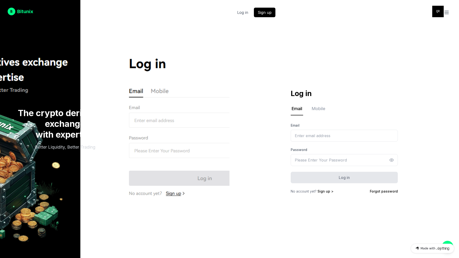 Screenshot of bituni-web.created.app
