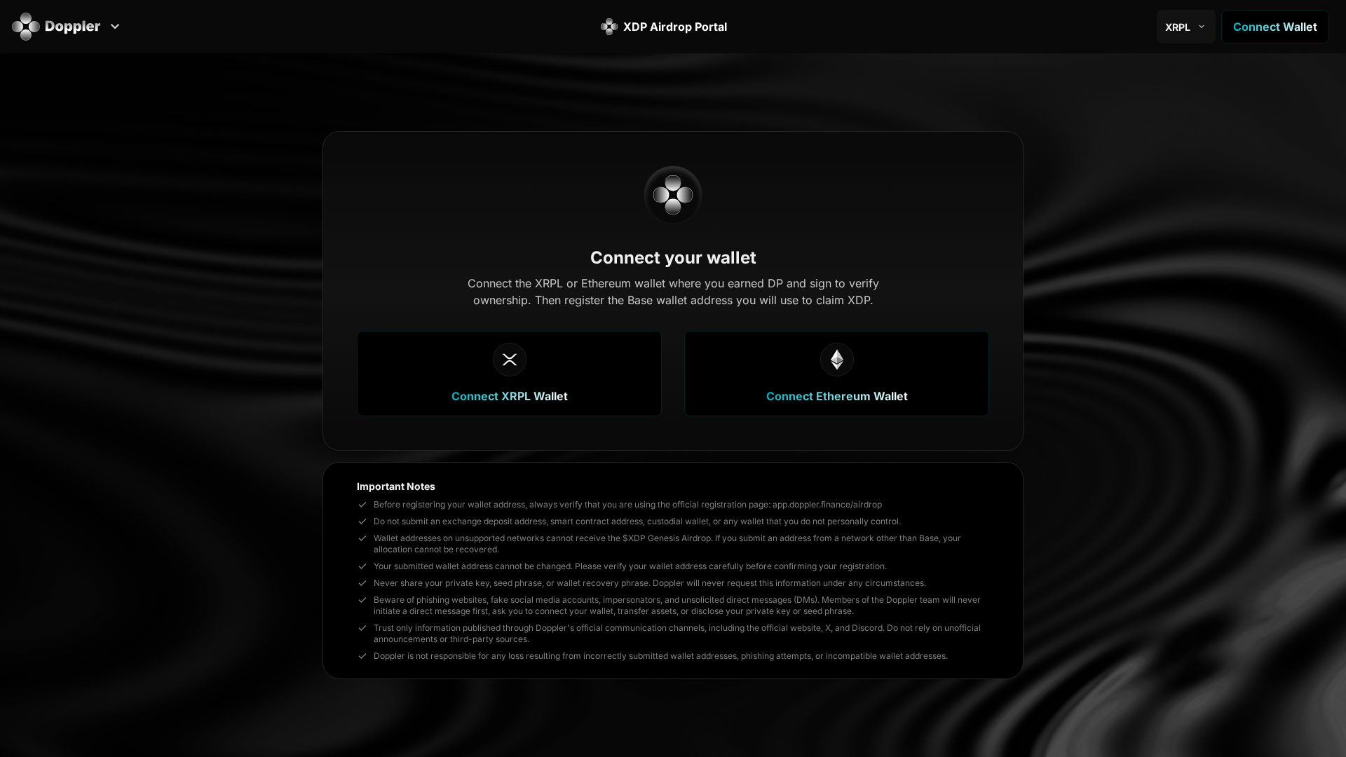 Screenshot of doppler-airdrop.com