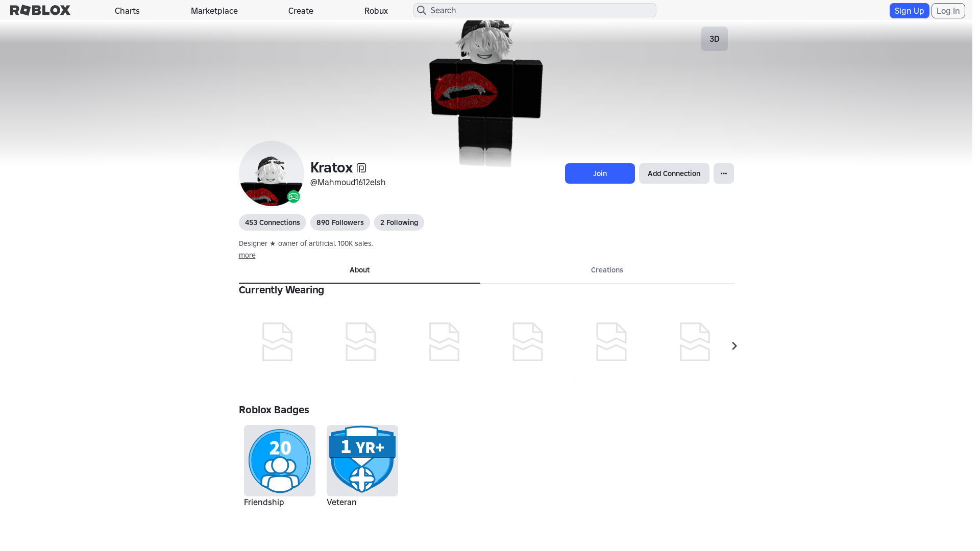 Screenshot of www.roblox.com.mu