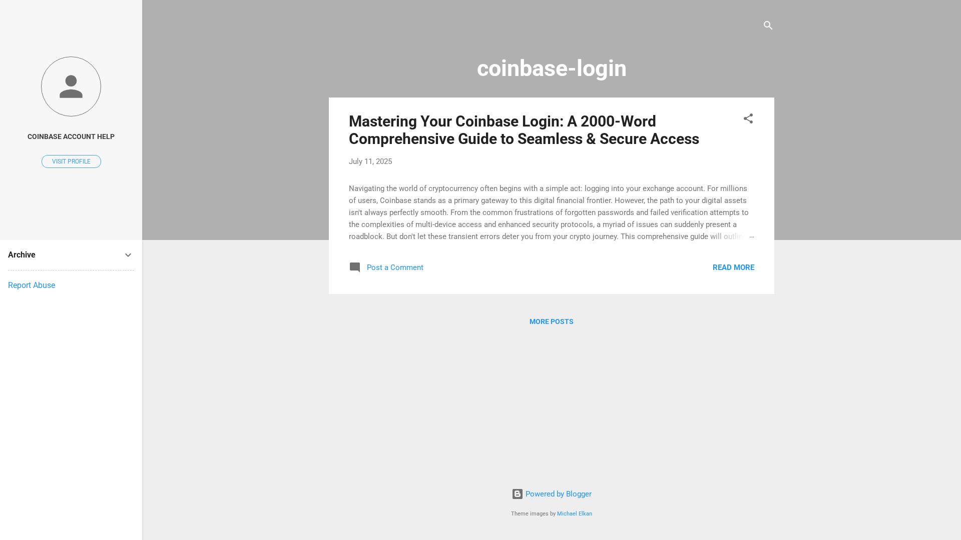 Screenshot of coinbase-login-access.blogspot.com