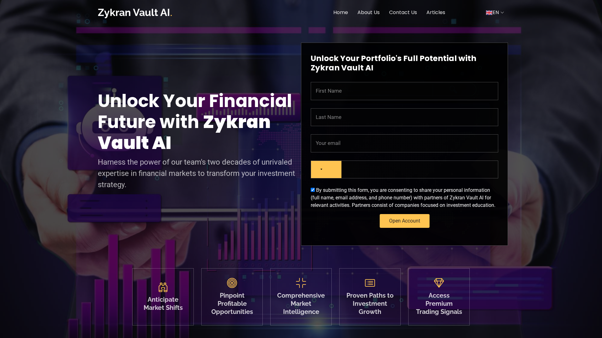 Screenshot of thezykranvaultai.org