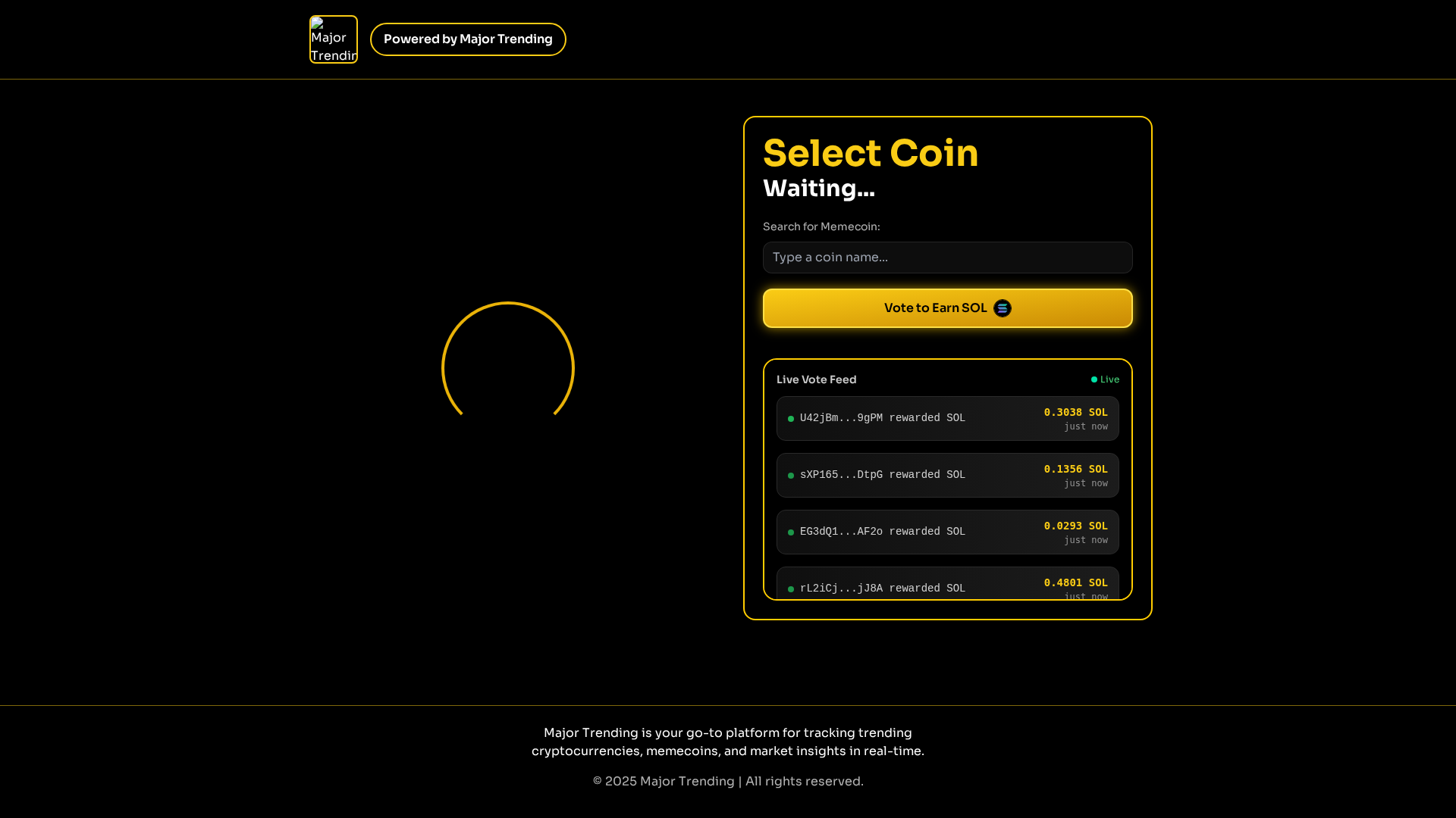 Screenshot of dexvoting.com