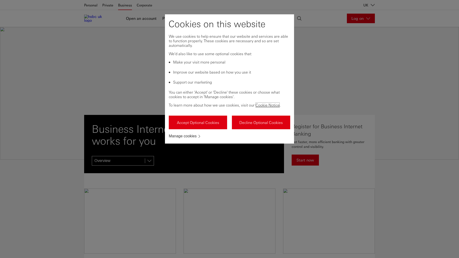 Screenshot of mobilehsbccprivateonline.com