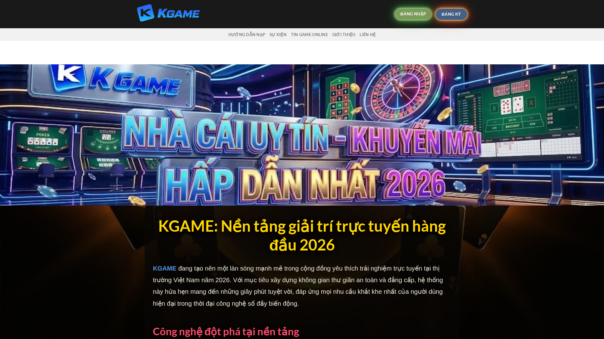 Screenshot of kgame.us