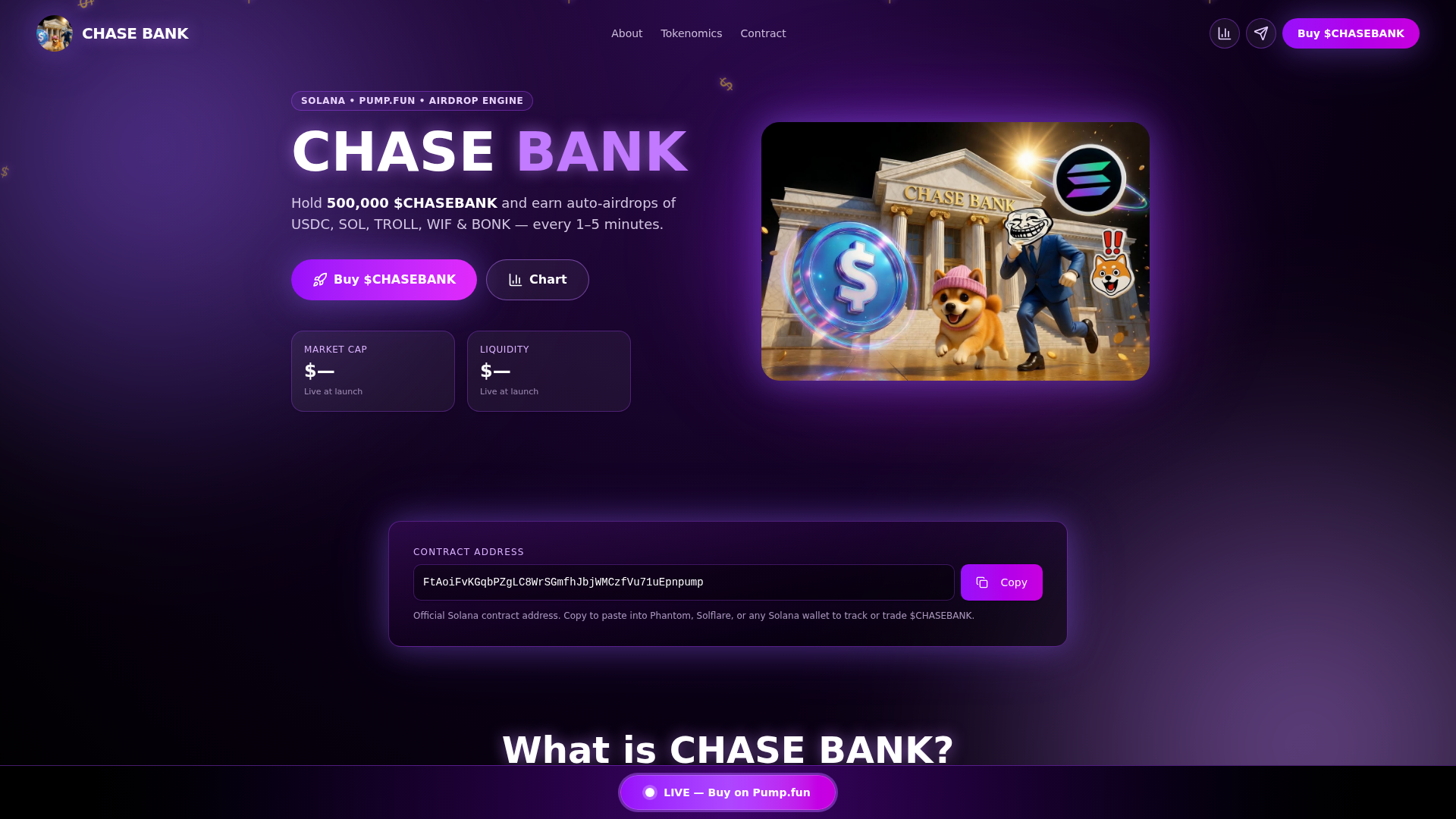 Screenshot of chasebank.fun