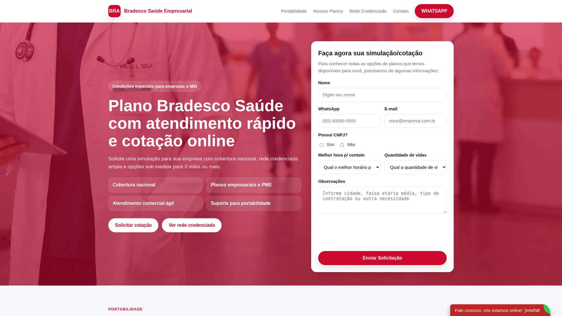 Screenshot of melhorcotacaosaude.com.br