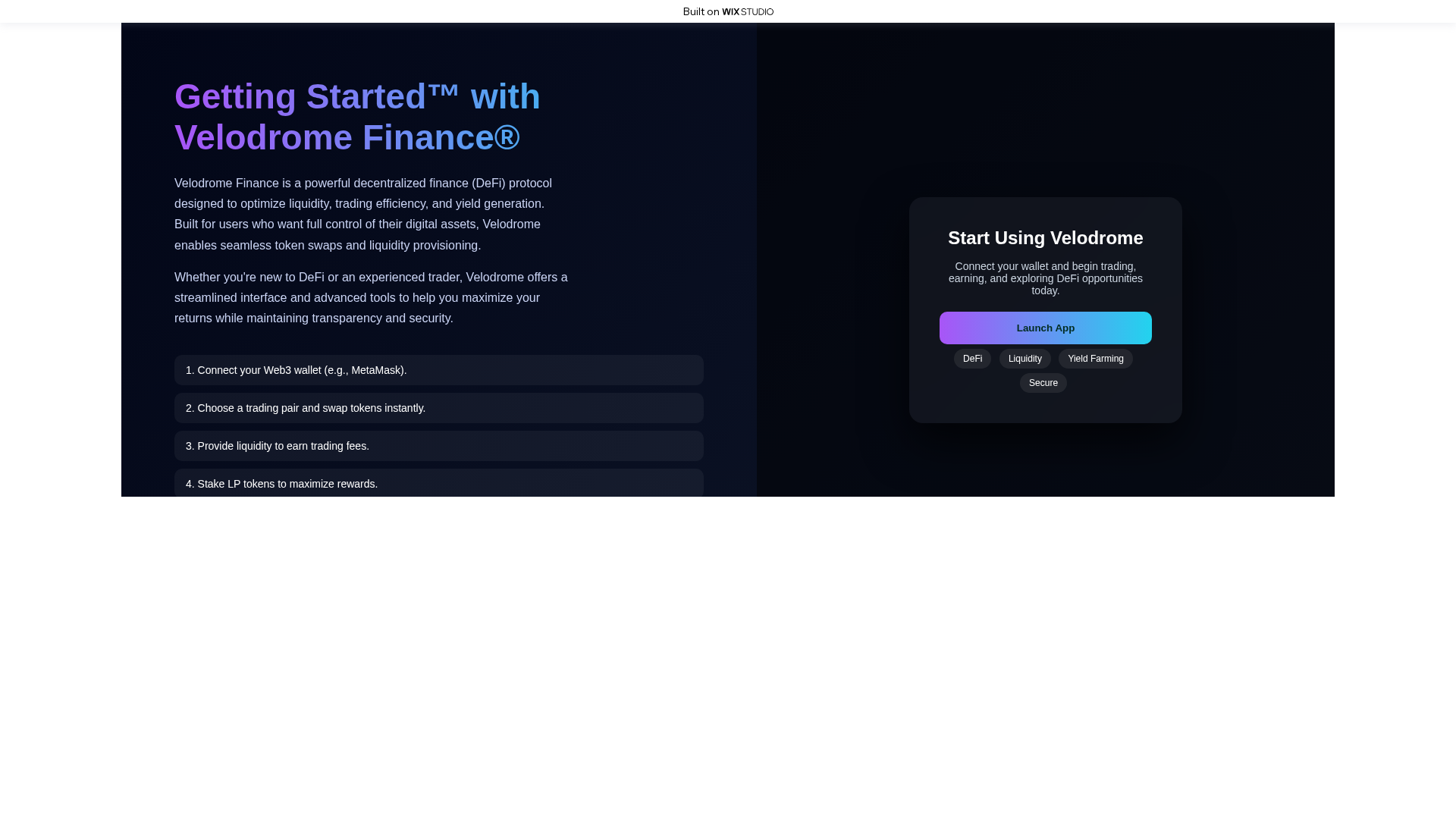Screenshot of appsio-velodrome.wixstudio.com
