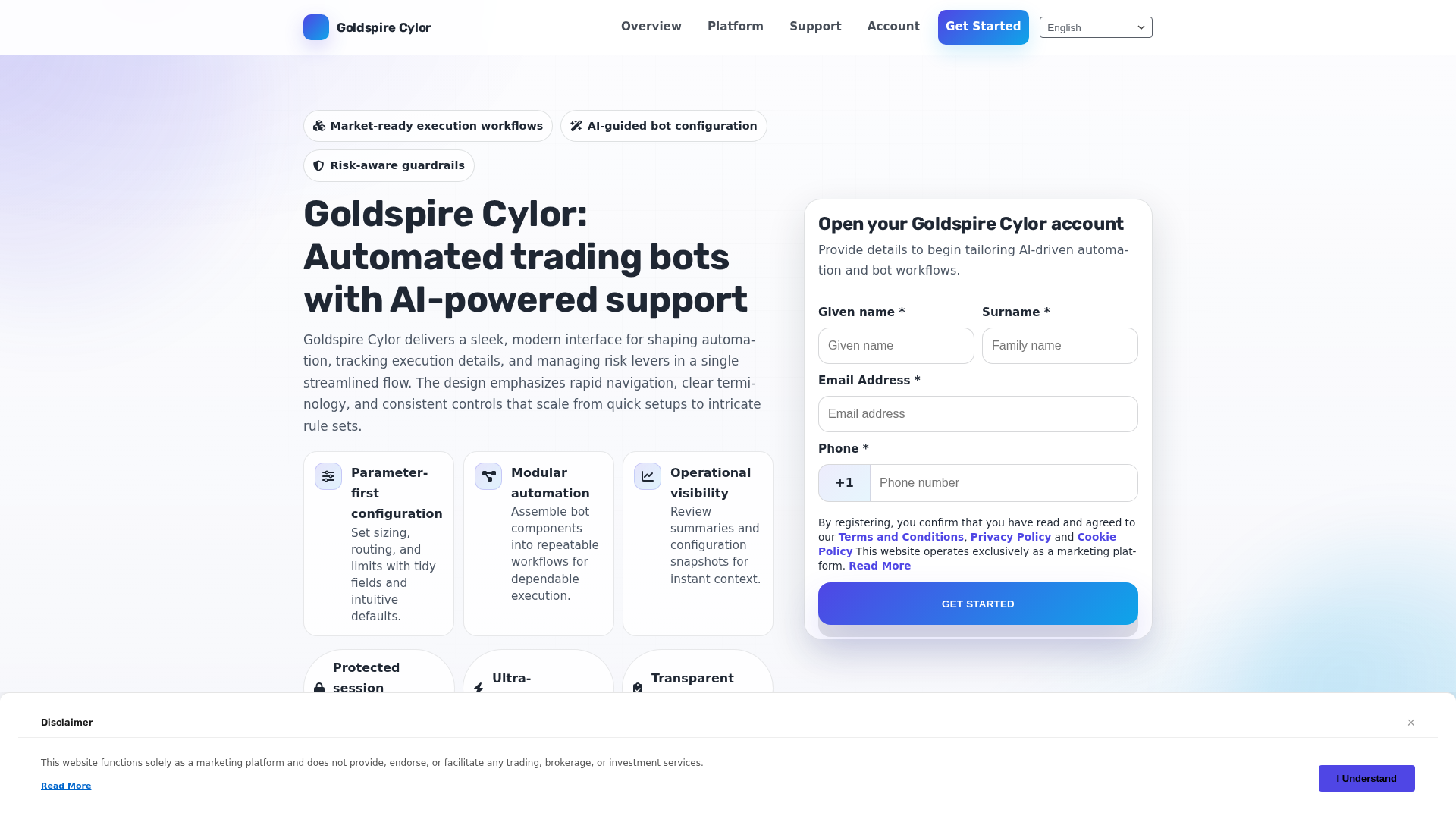 Screenshot of goldspirecylor-system.com
