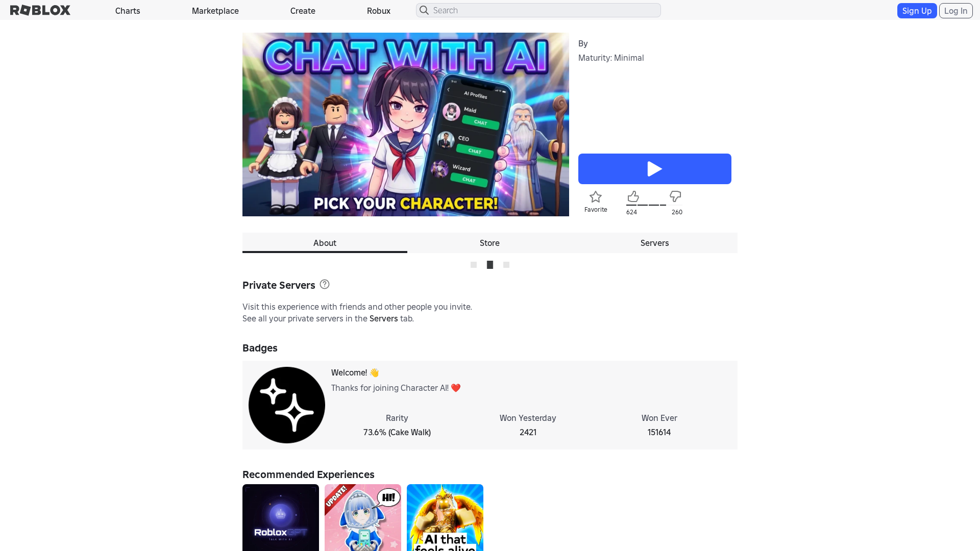 Screenshot of www.roblox.com.bi