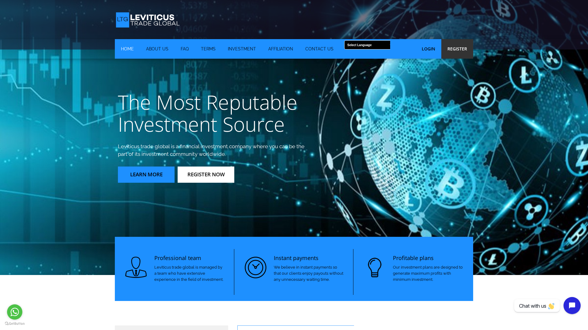 Screenshot of leviticustradeglobal.net