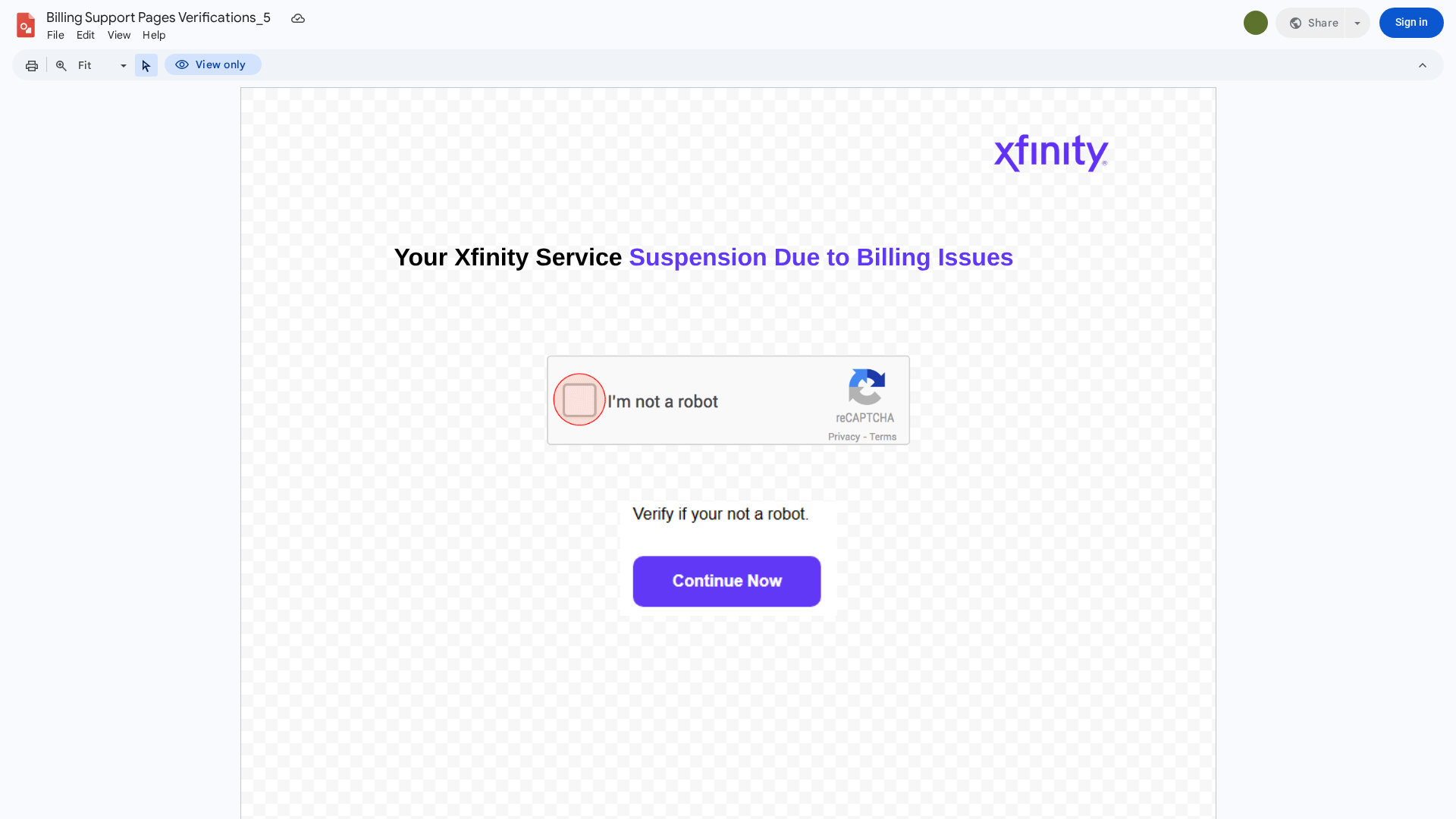 Screenshot of docs.google.com