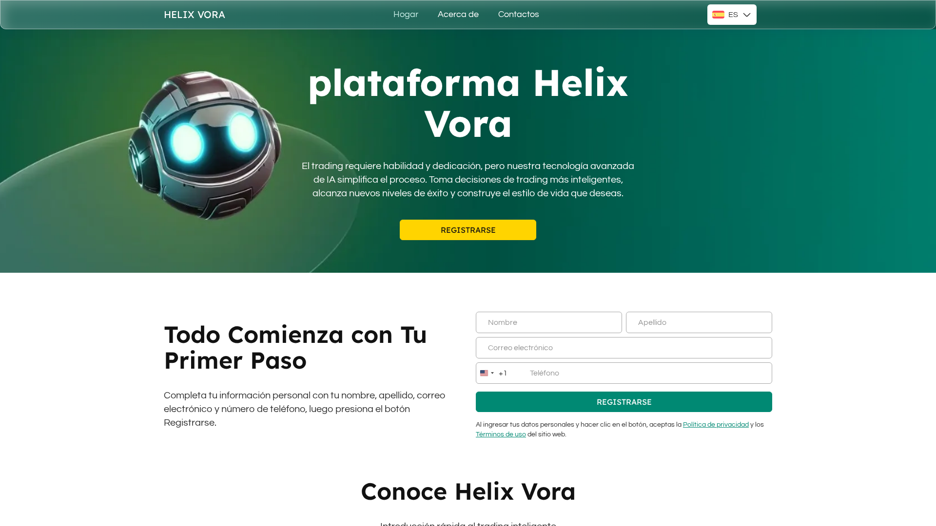 Screenshot of helixvora-ai.live