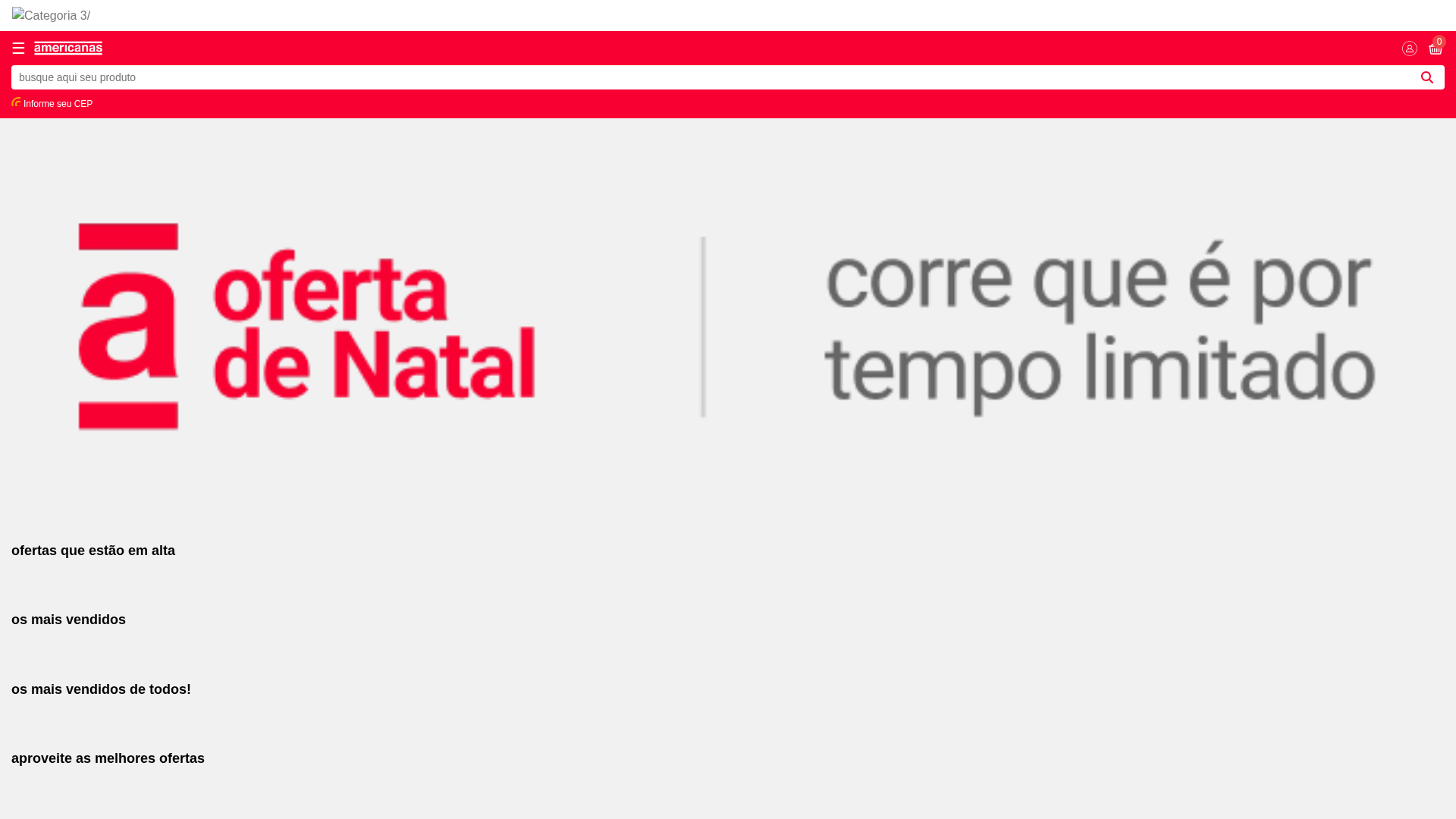 Screenshot of americanas-rho.vercel.app