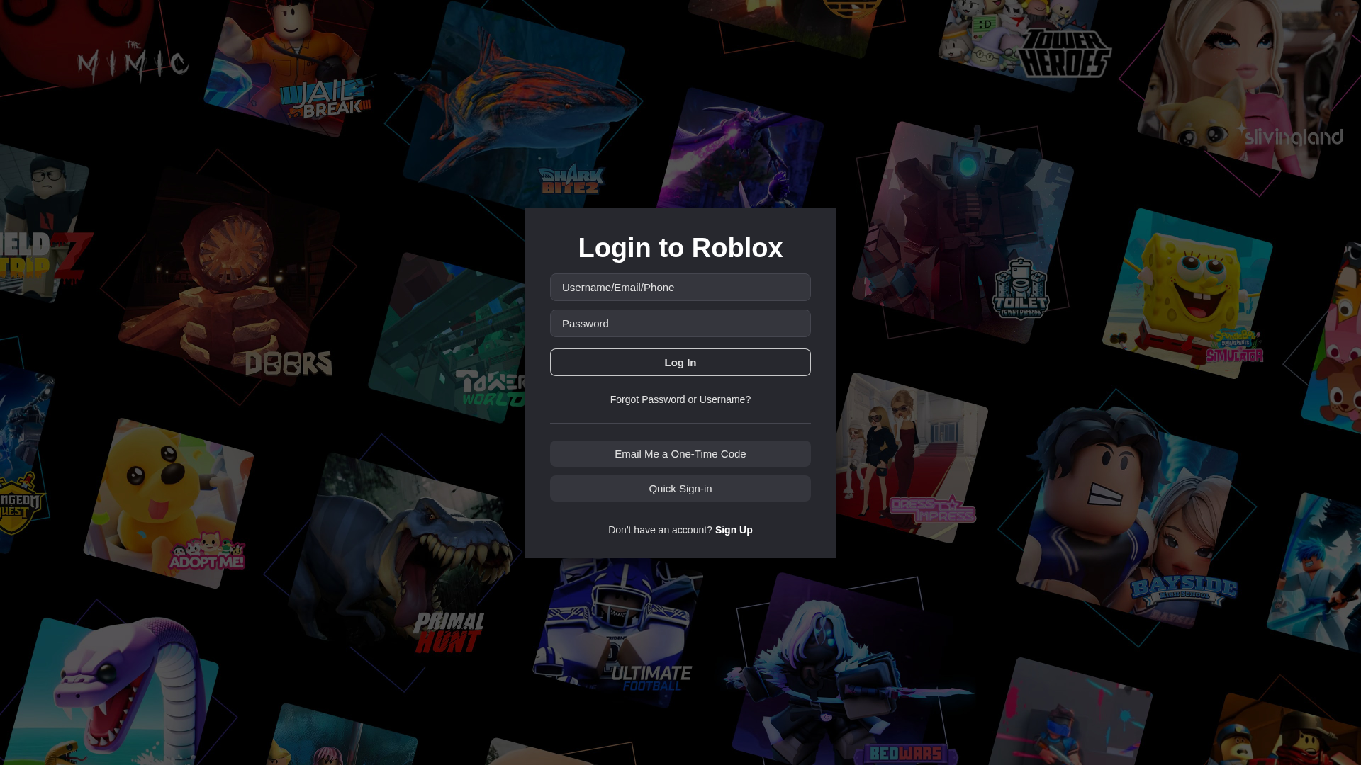 Screenshot of roblox-login-user.github.io