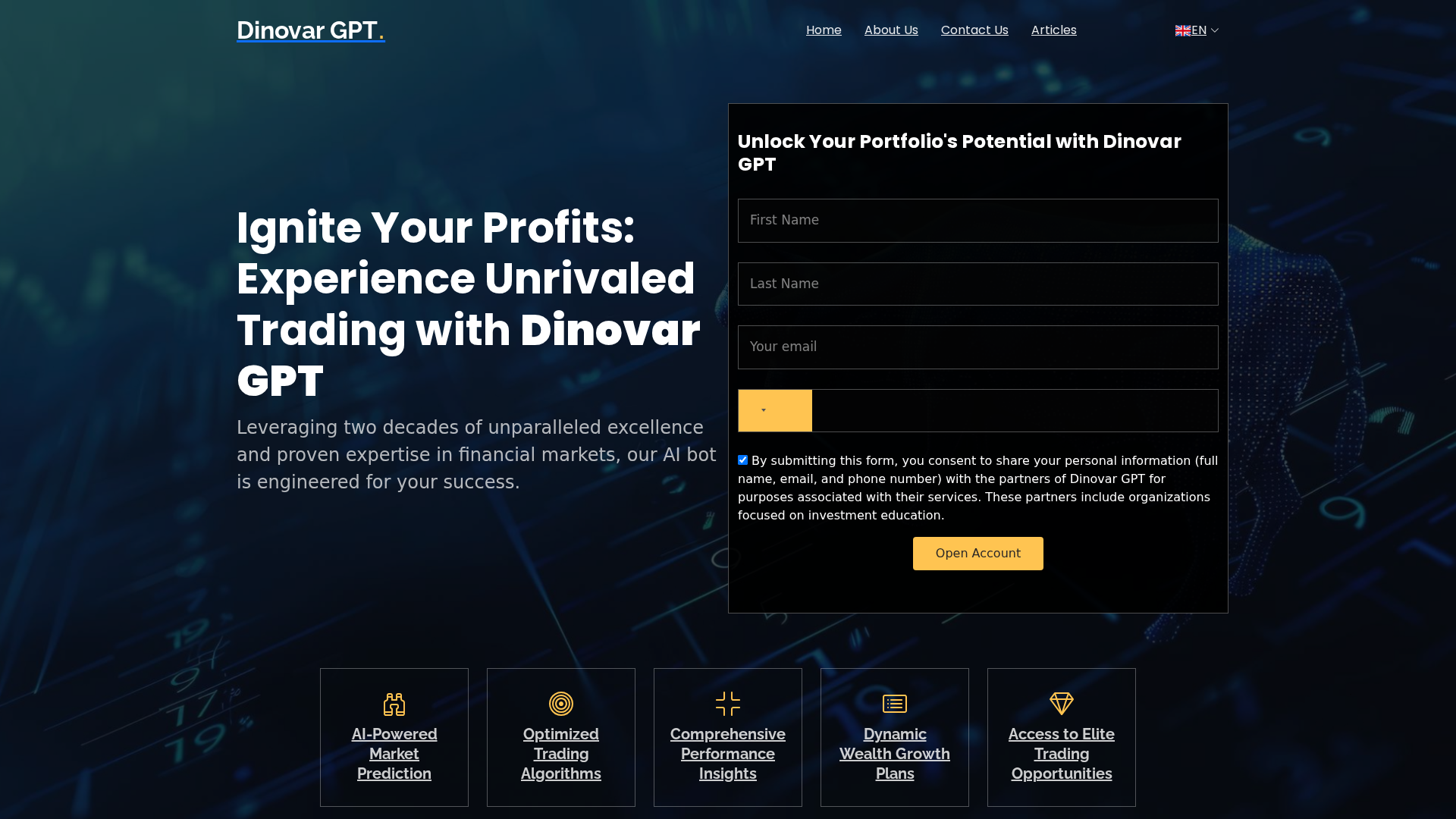 Screenshot of thedinovar-gpt.com