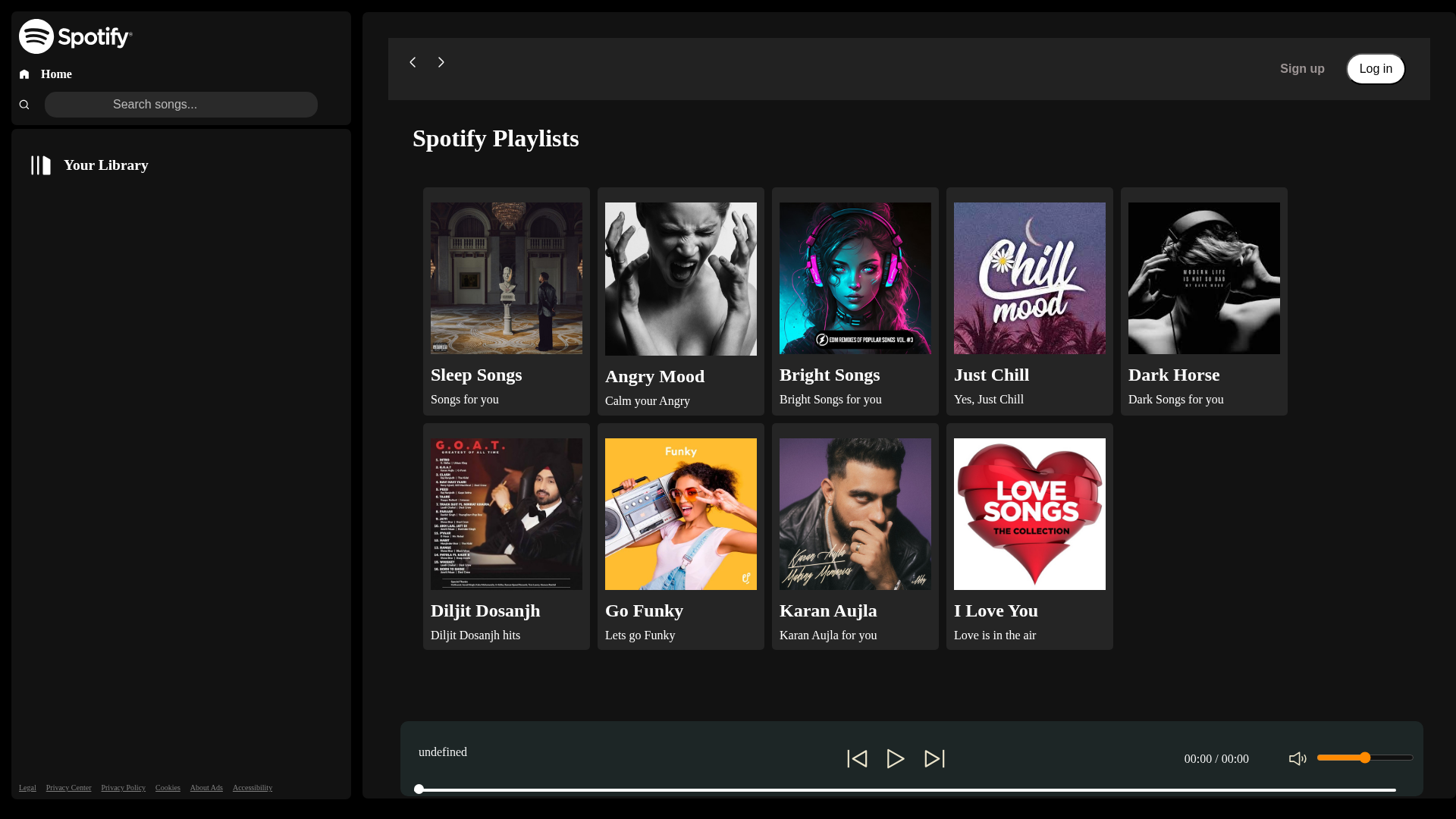 Screenshot of spotify-99.netlify.app