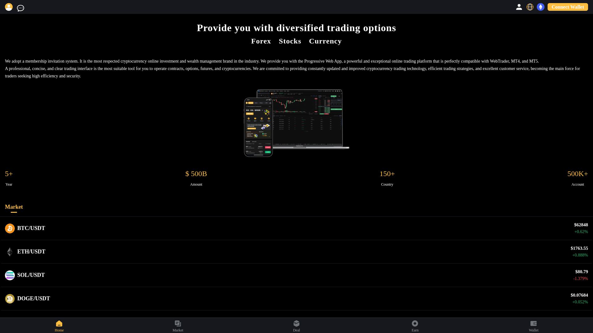 Screenshot of exmc.cc