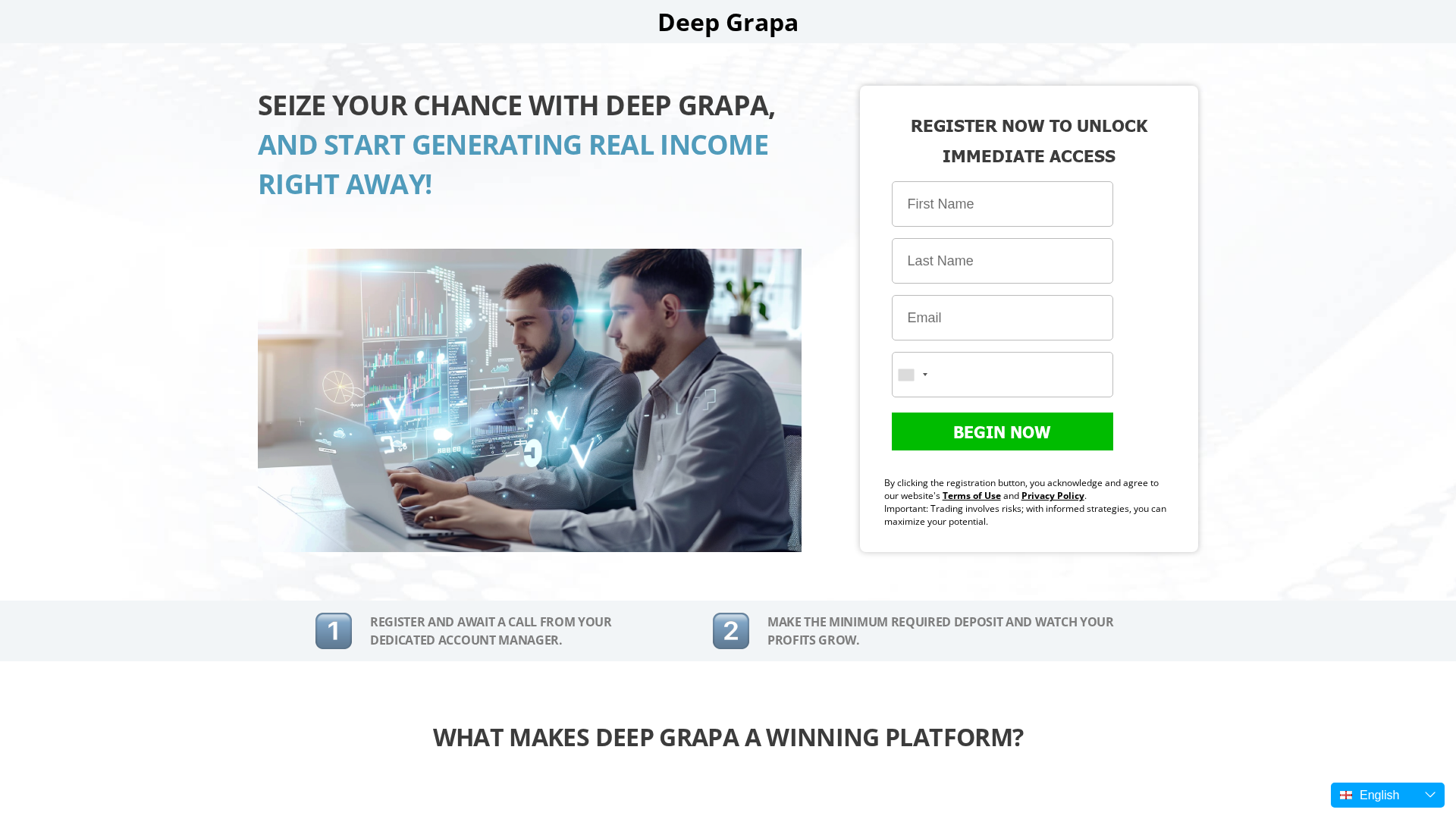 Screenshot of deep-grapa.org