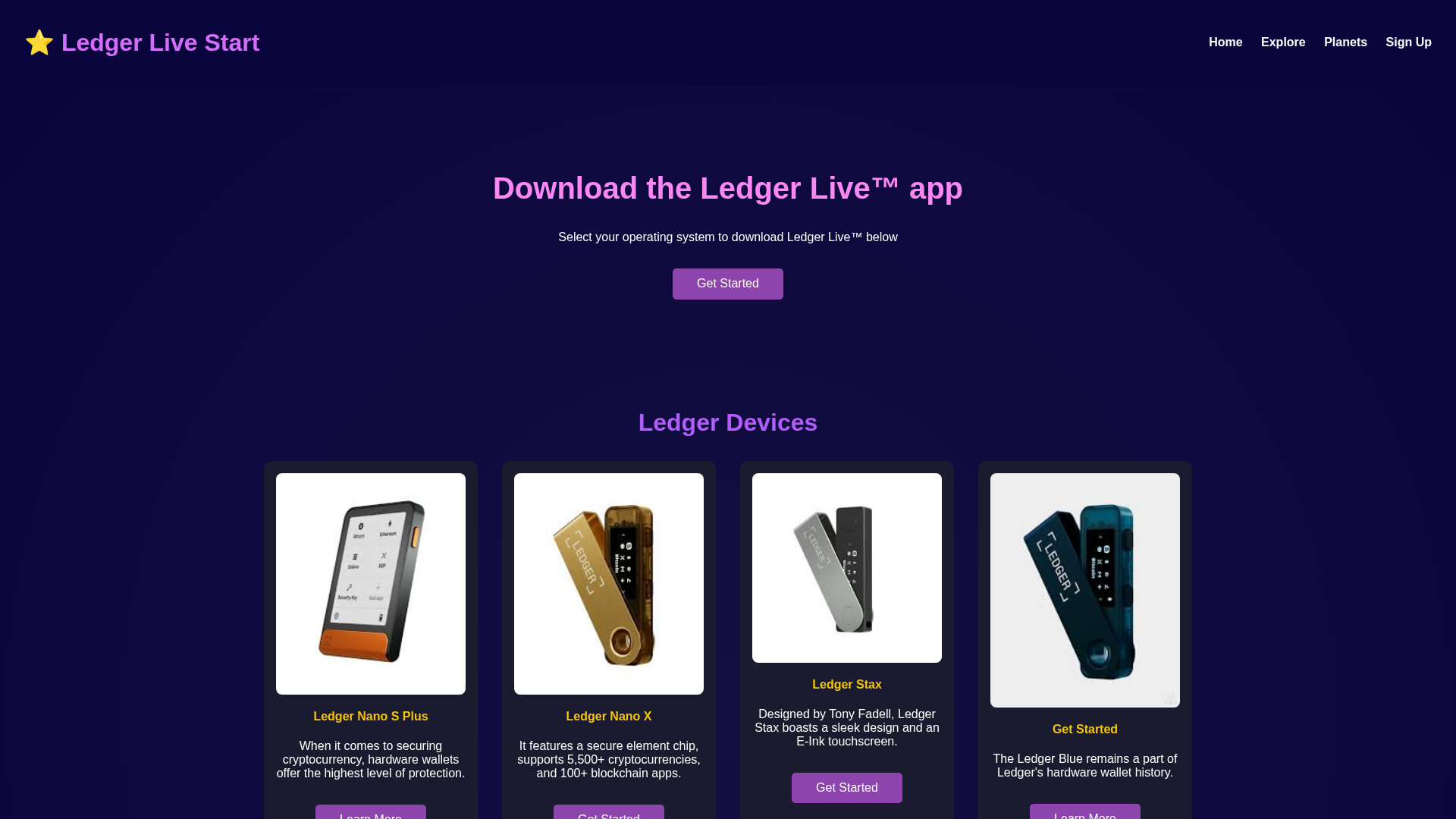 Screenshot of insert-ledgerlive-en.netlify.app