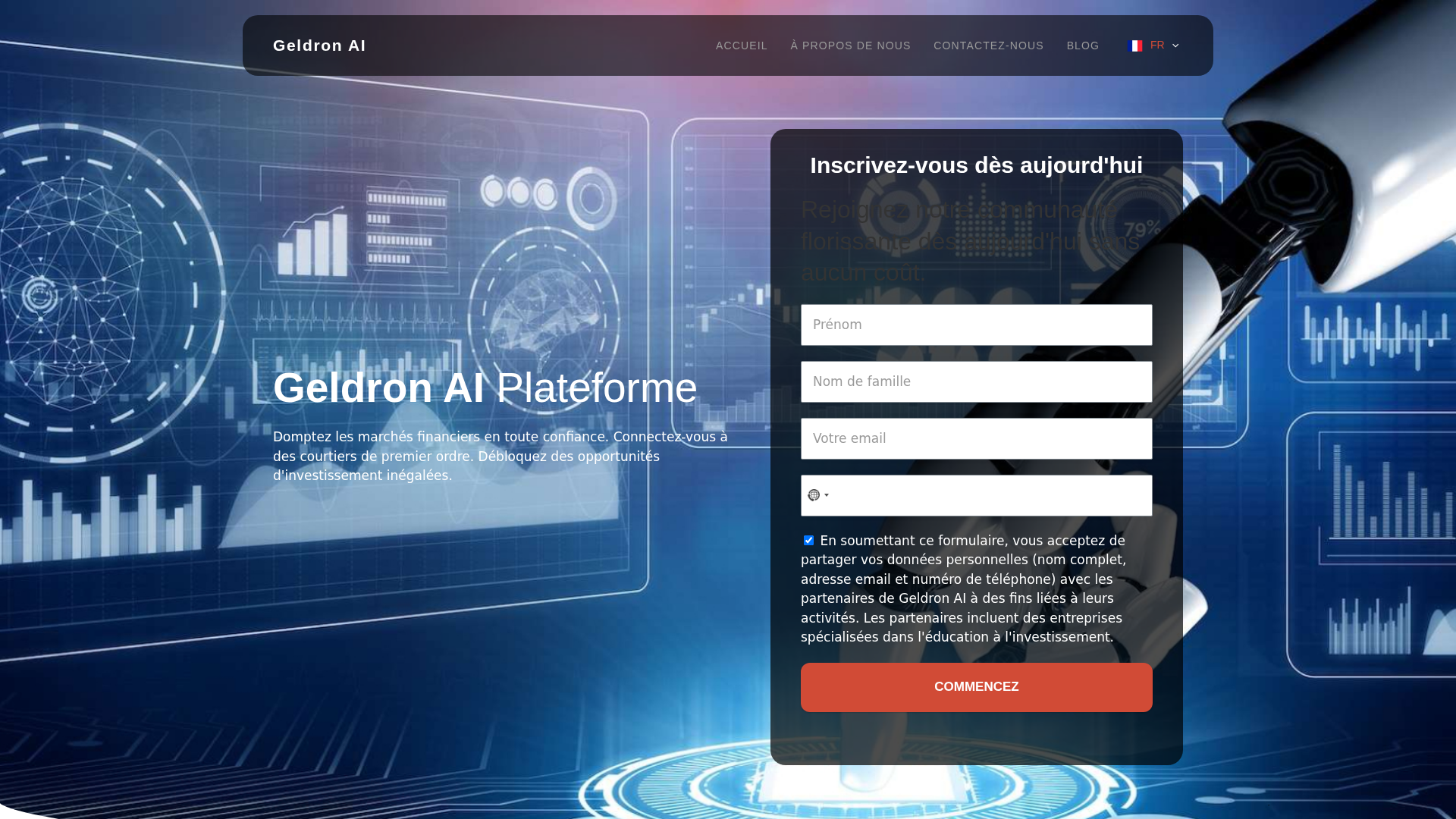 Screenshot of thegeldronaiupdates.com