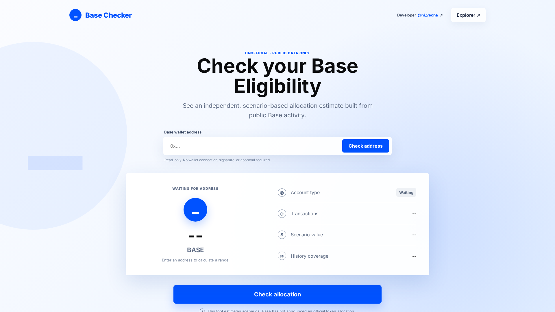 Screenshot of base-eligblity.vercel.app