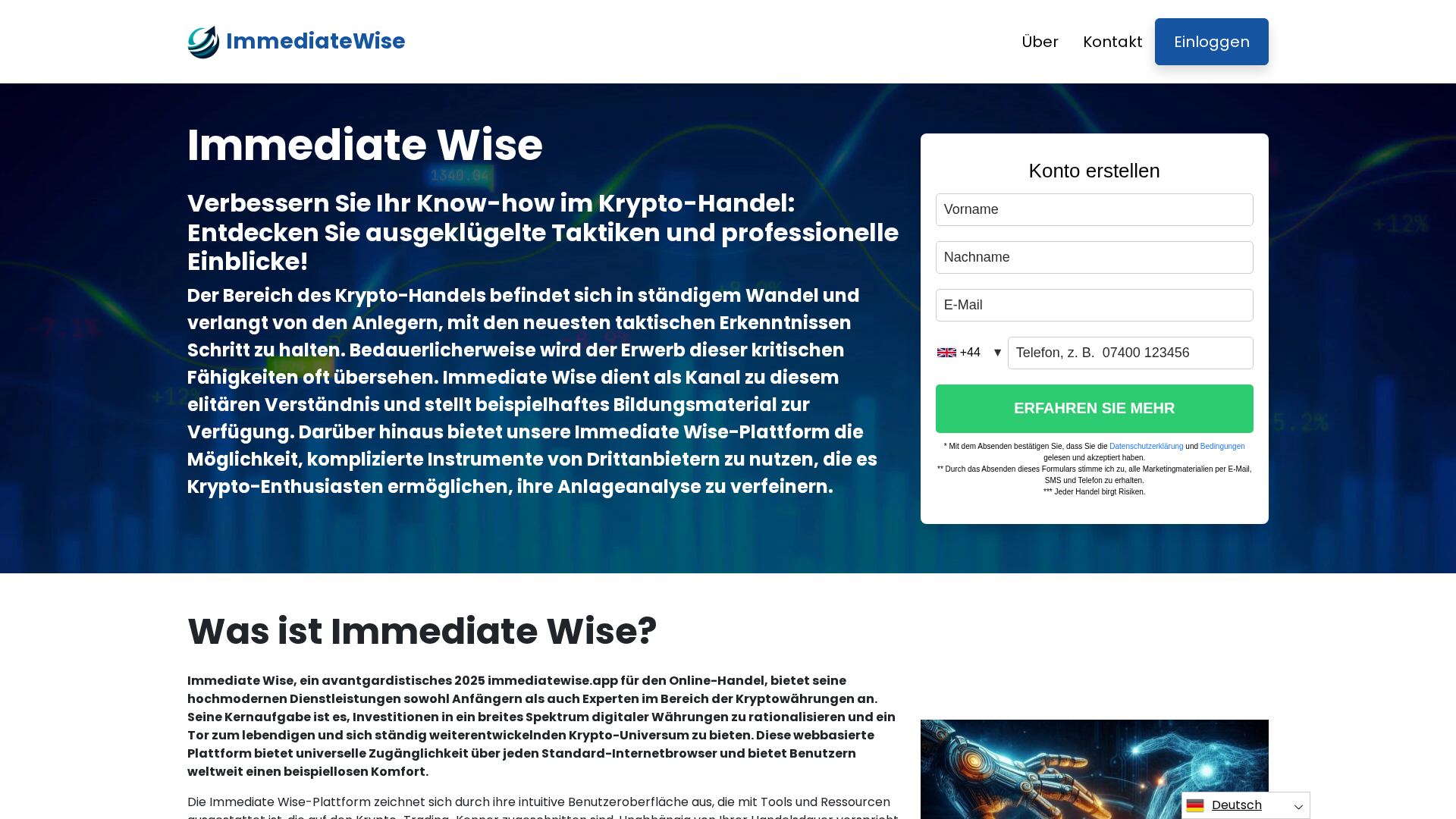 Screenshot of immediatewise.app