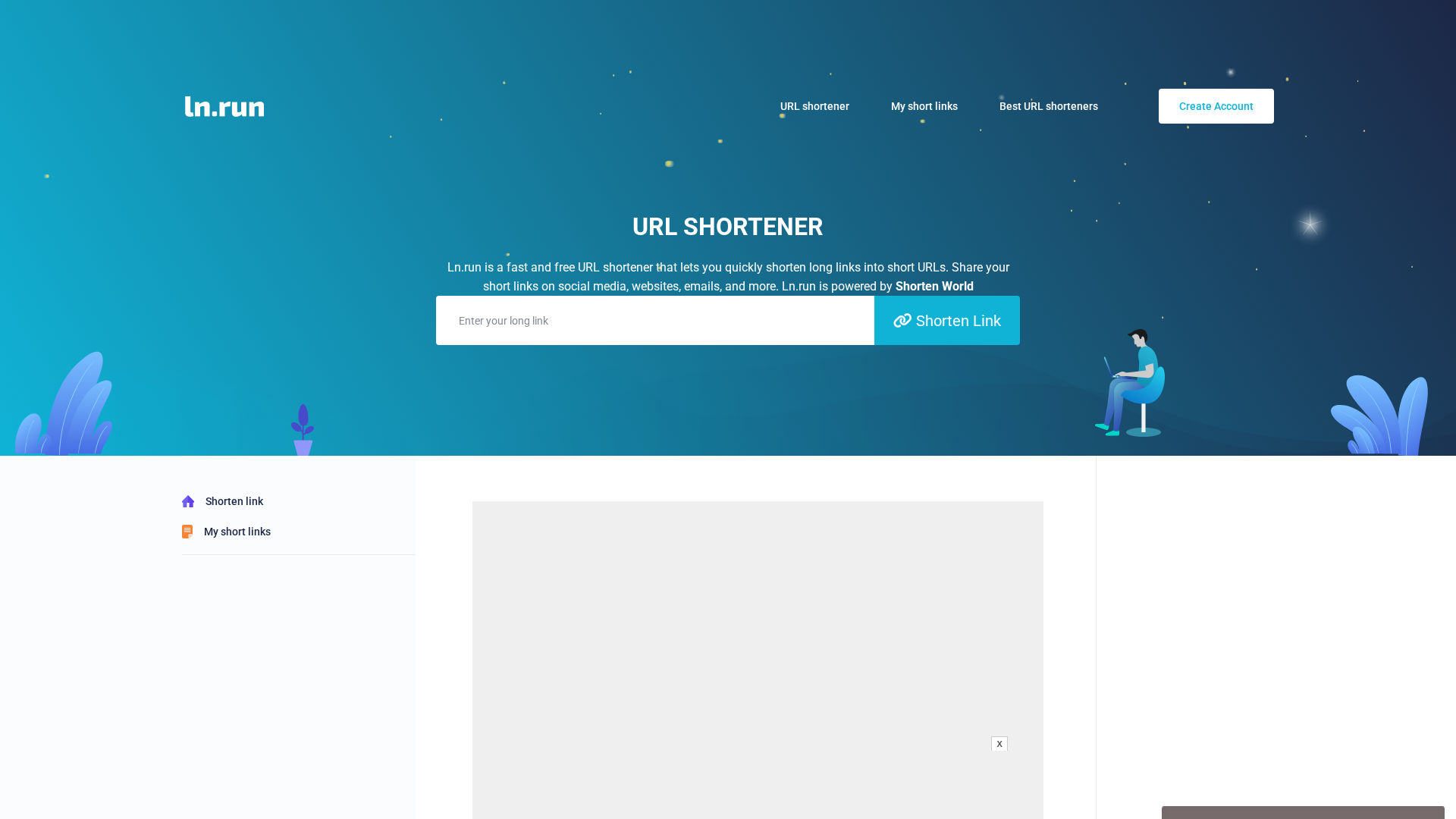 Screenshot of ln.run