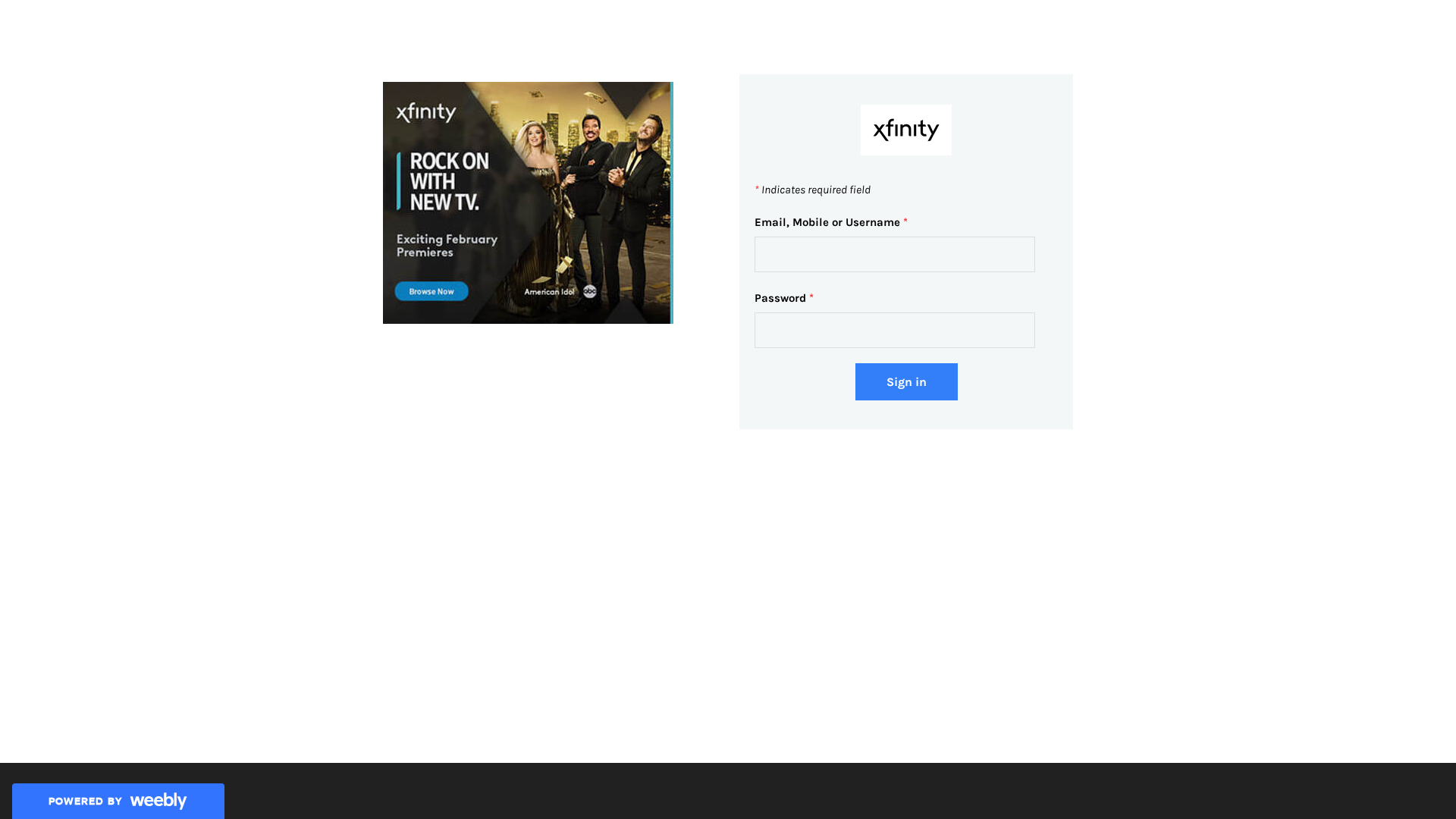 Screenshot of comcast-help-home.weebly.com