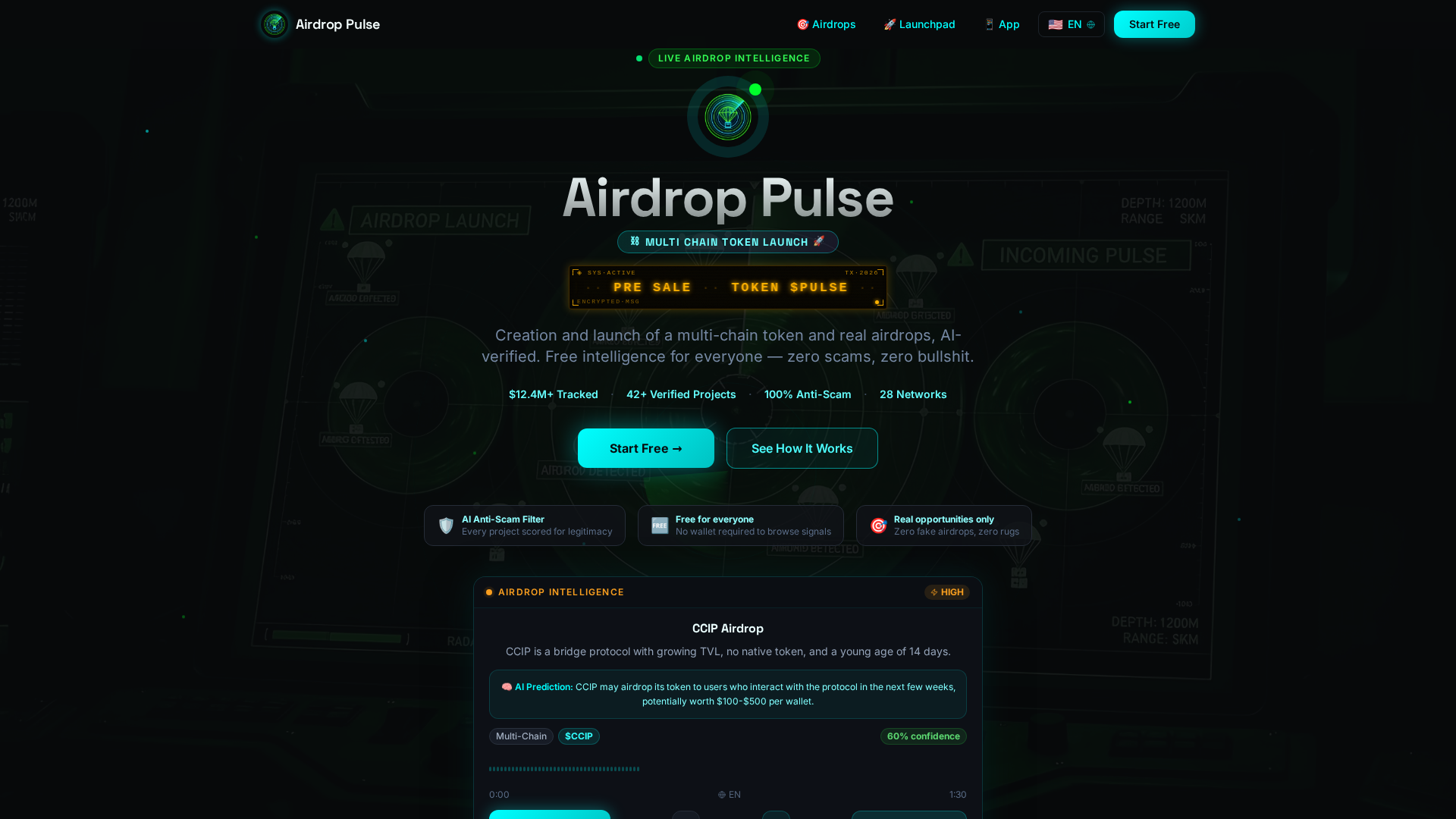 Screenshot of airdroppulse.app