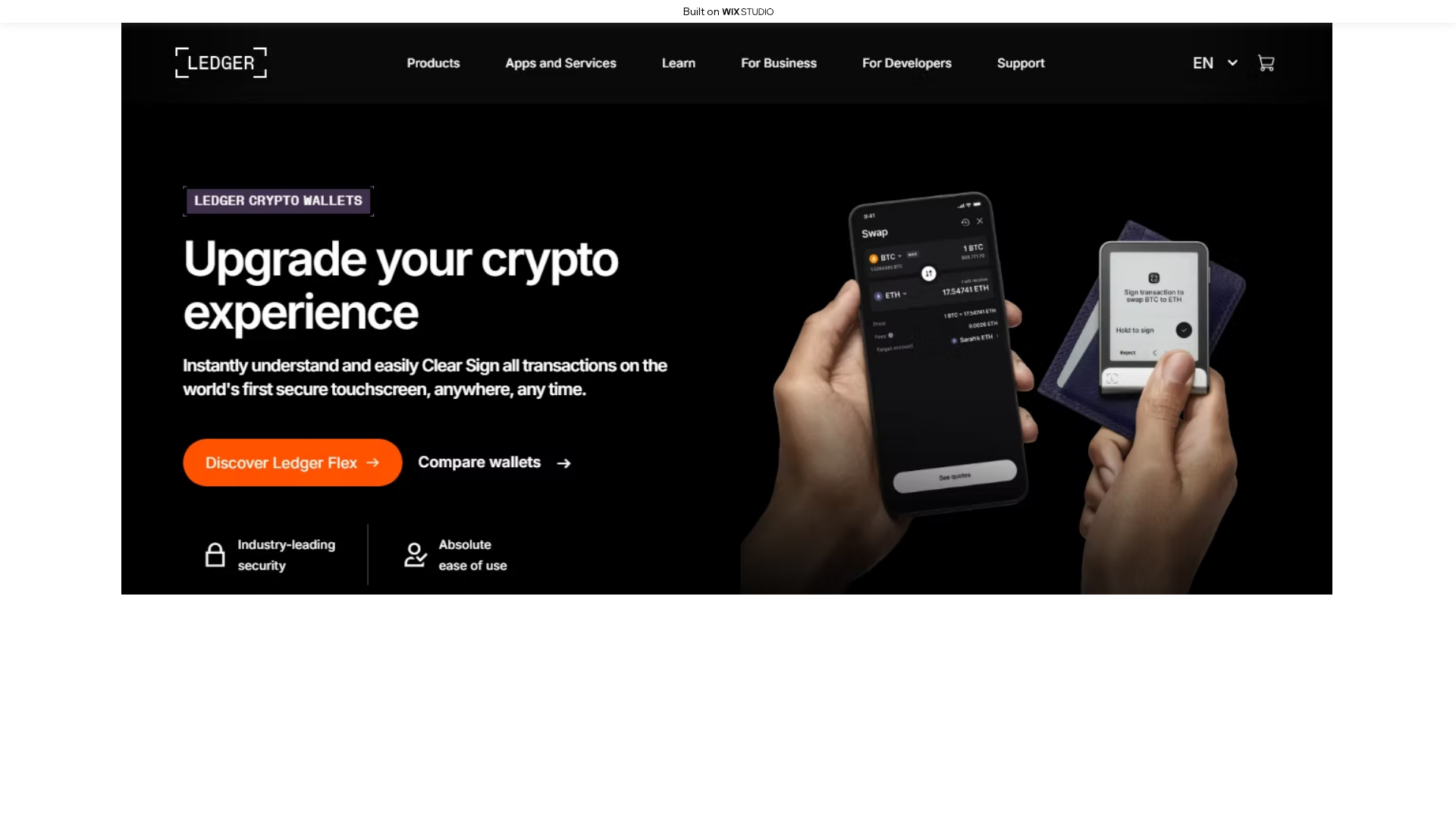 Screenshot of liveapp-leger-home.wixstudio.com