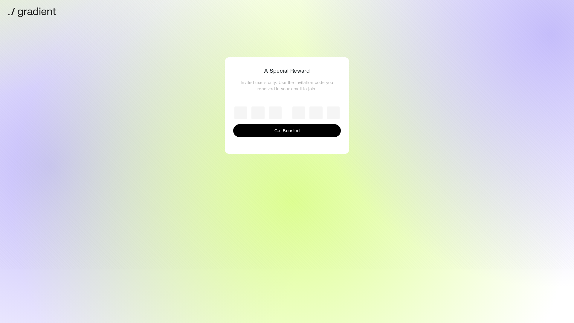 Screenshot of my.greadient.network