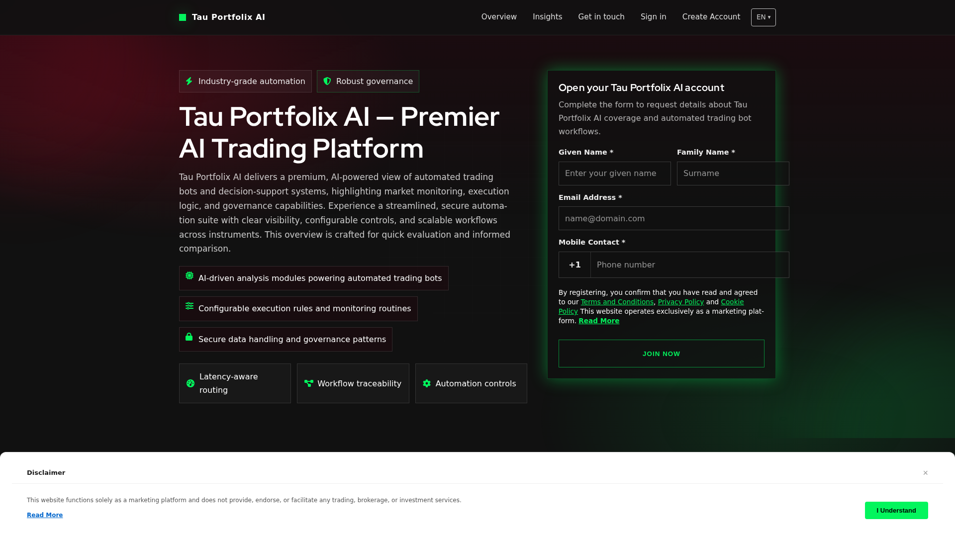 Screenshot of tauportfolix.pro