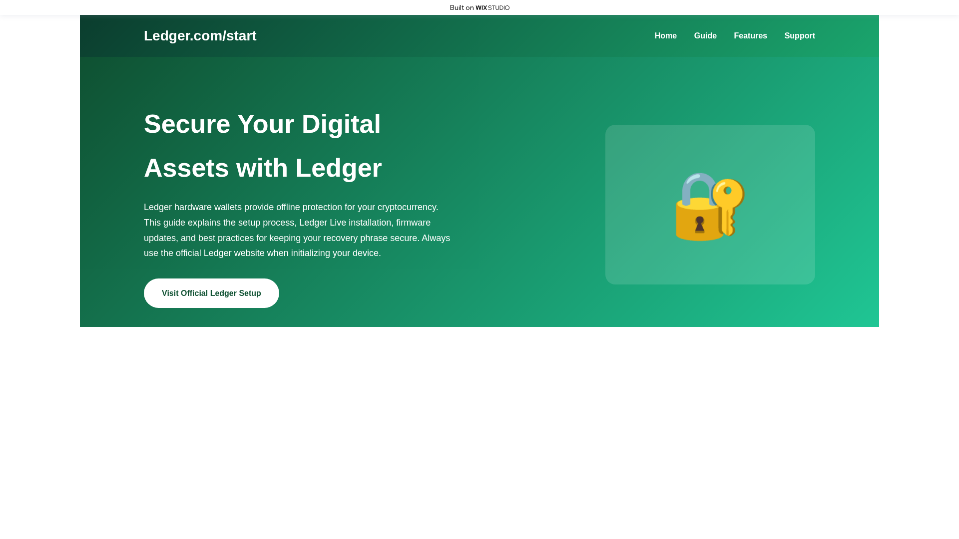 Screenshot of enstart-ledgeapp.wixstudio.com