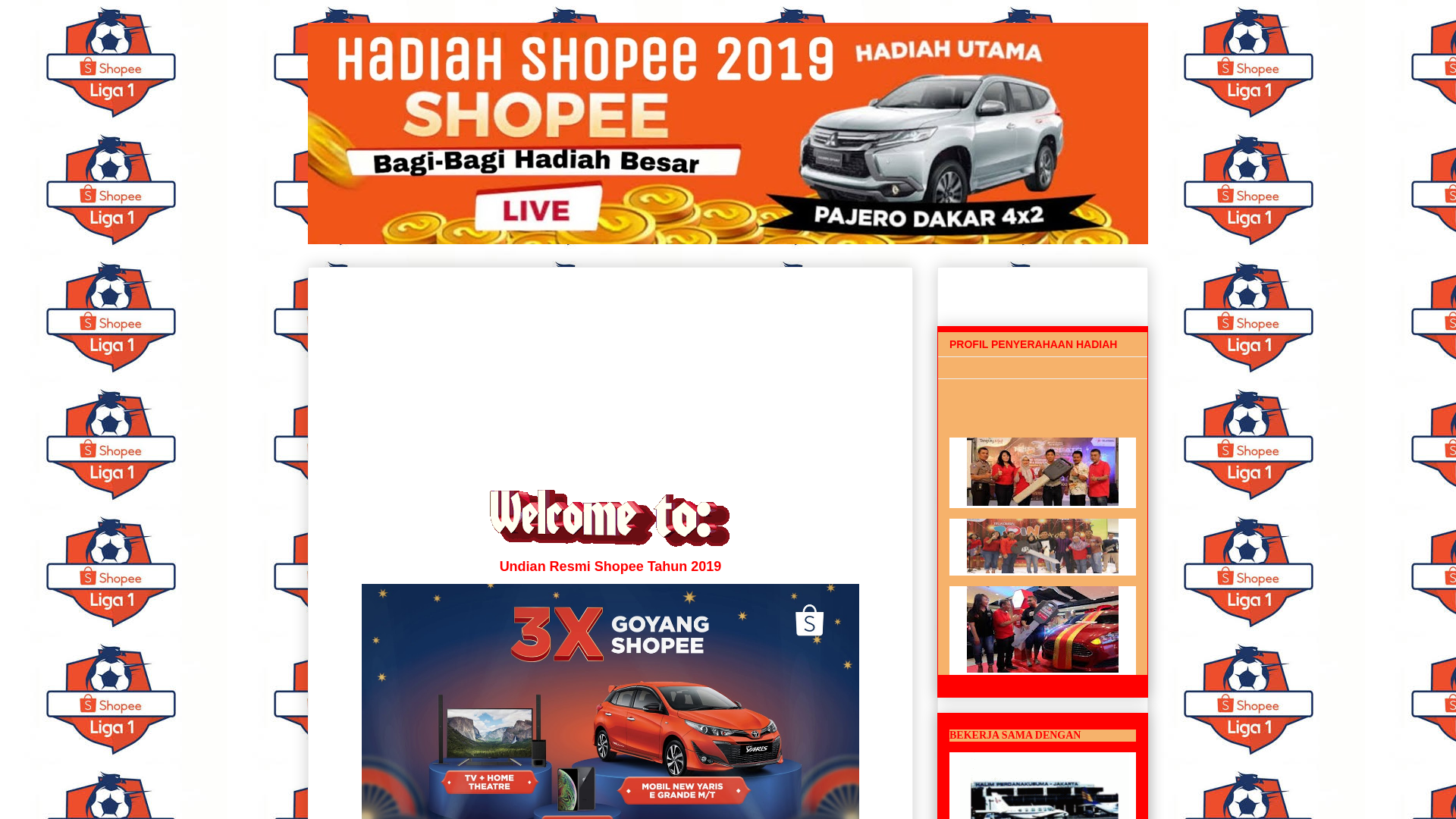 Screenshot of www.ligashopee29.blogspot.com