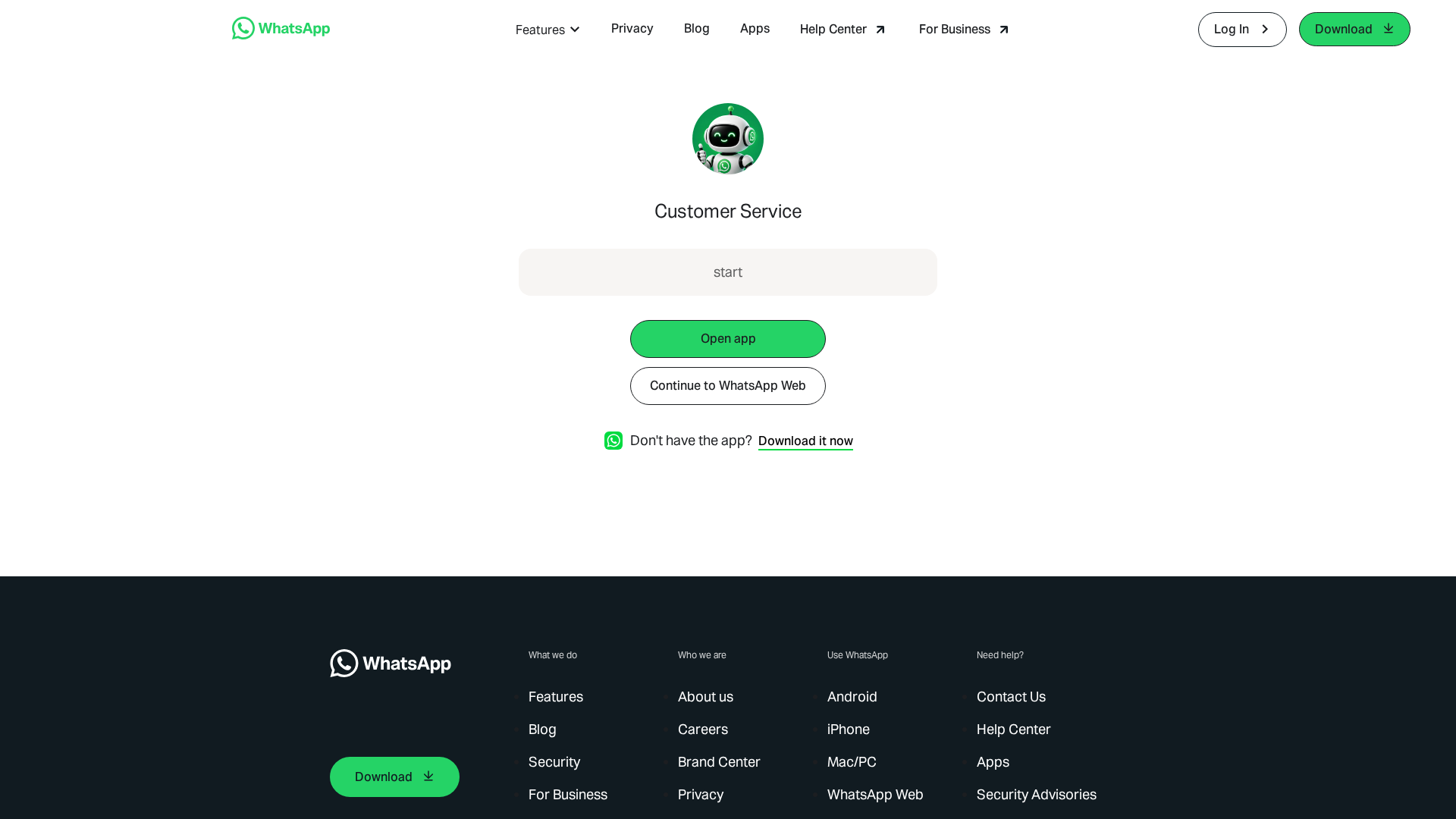 Screenshot of what-app.co