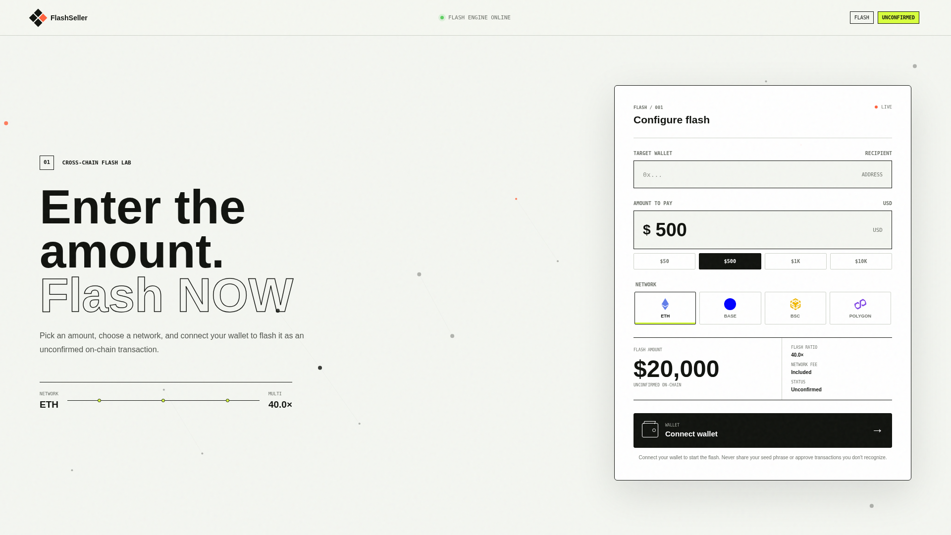 Screenshot of flash-seller.com