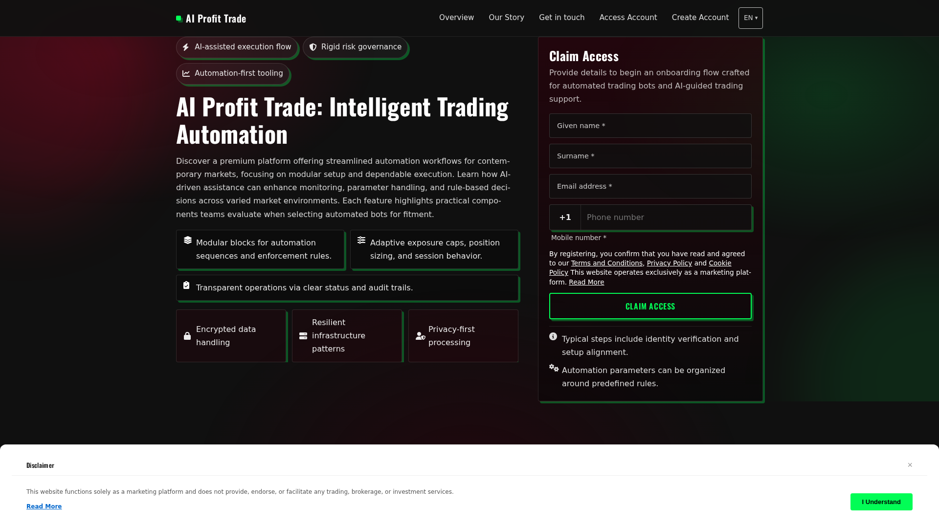 Screenshot of aiprofit-trade.pro