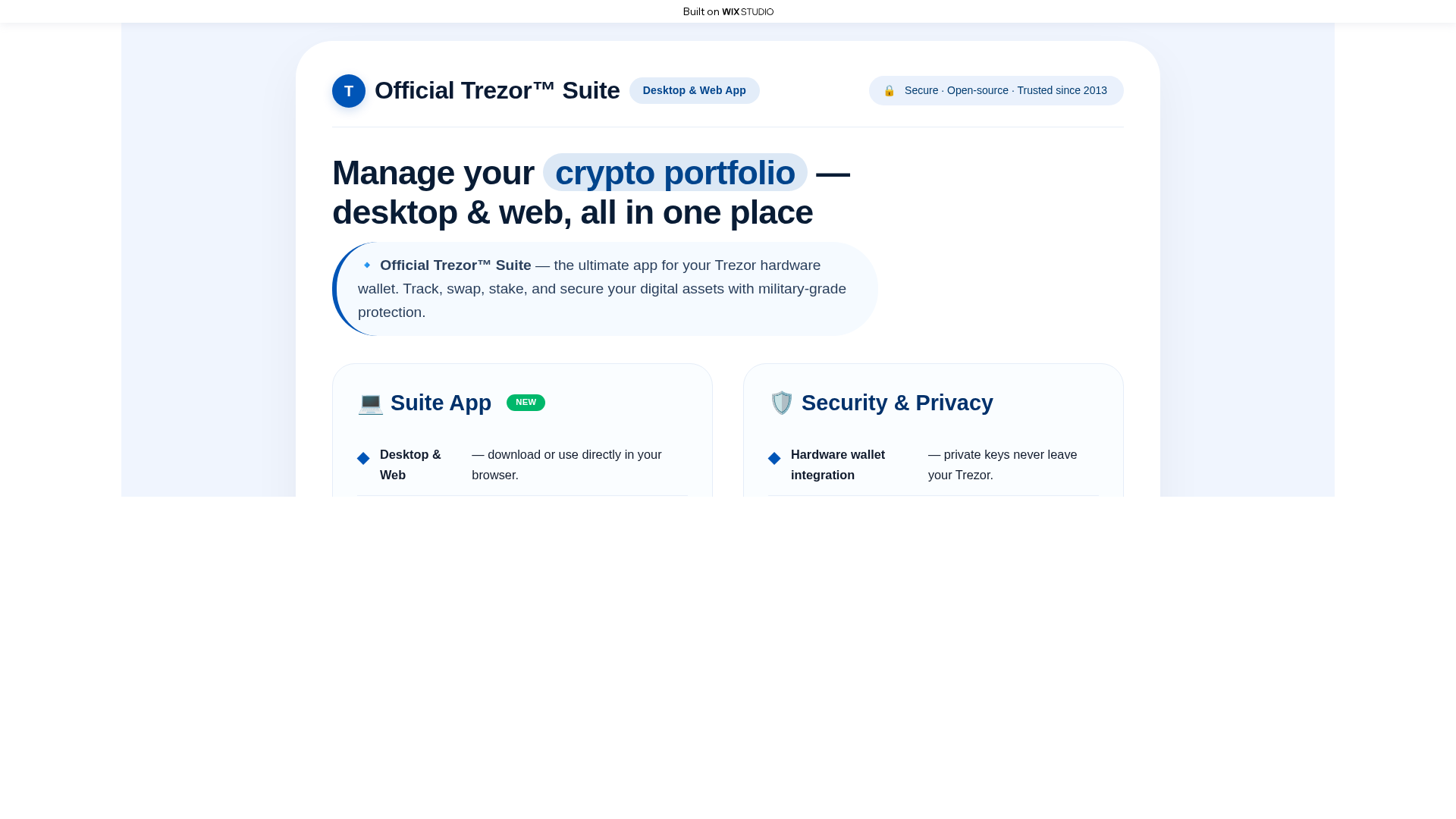 Screenshot of io-apps-trexorcdn.wixstudio.com