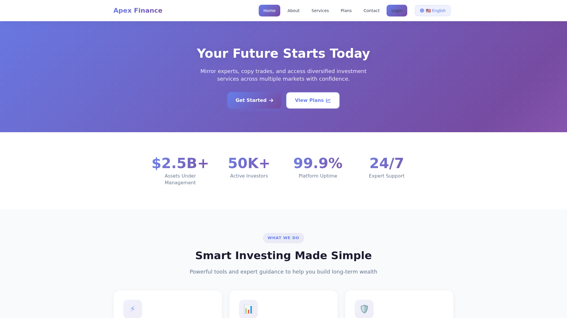 Screenshot of apexfinance.cc