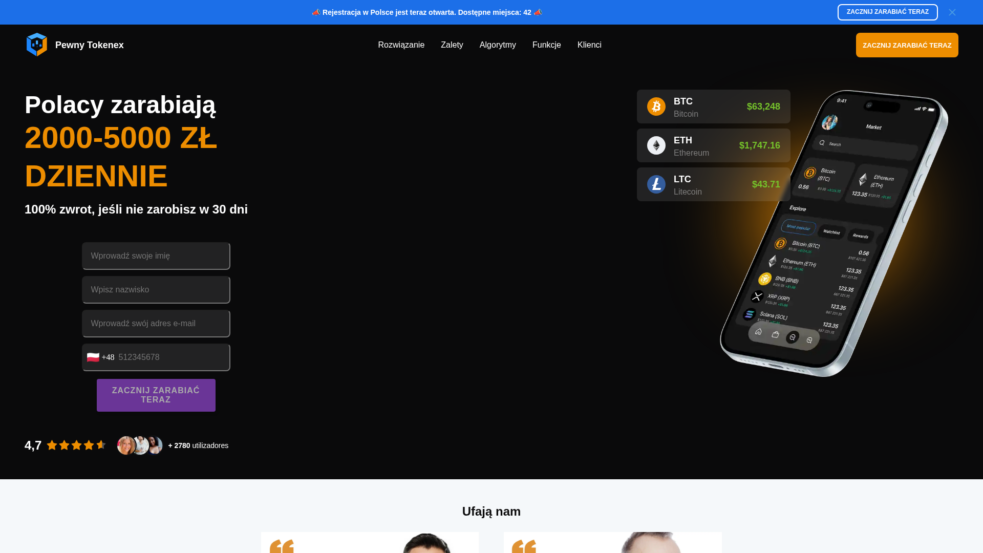 Screenshot of safeinvesthub.uno