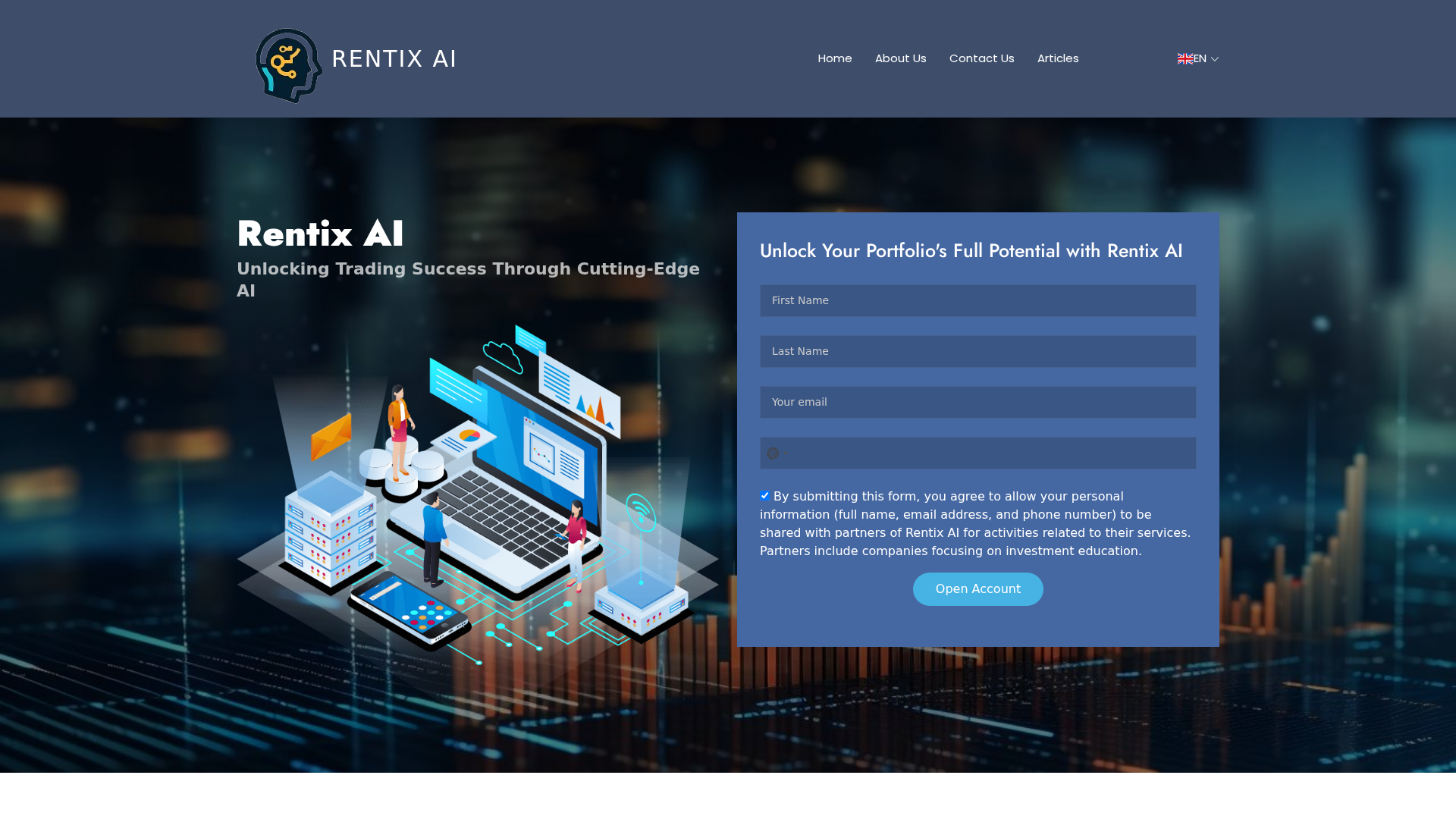 Screenshot of rentixai-updates.org
