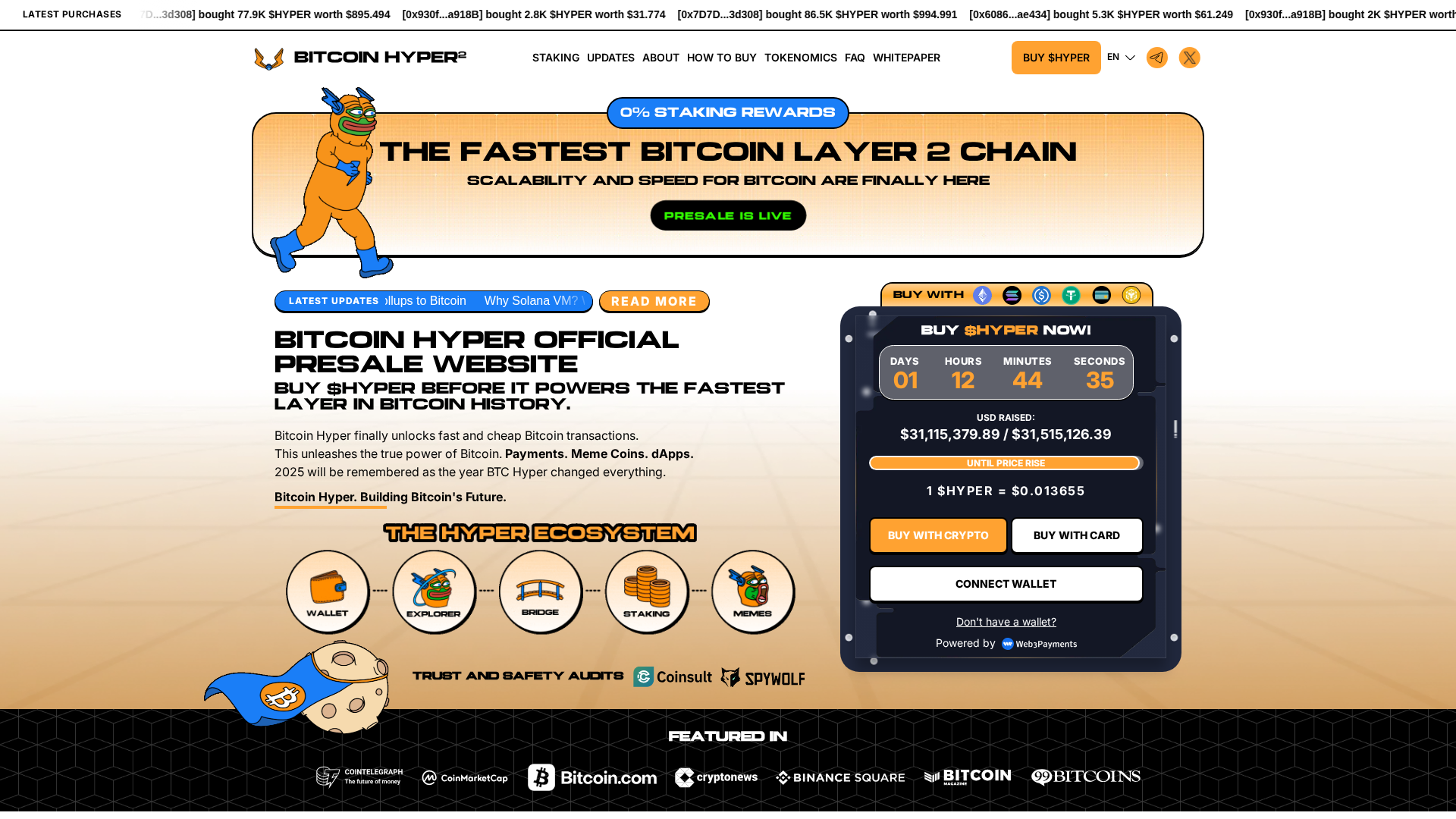 Screenshot of bitcoinhyper.connect-portal.live