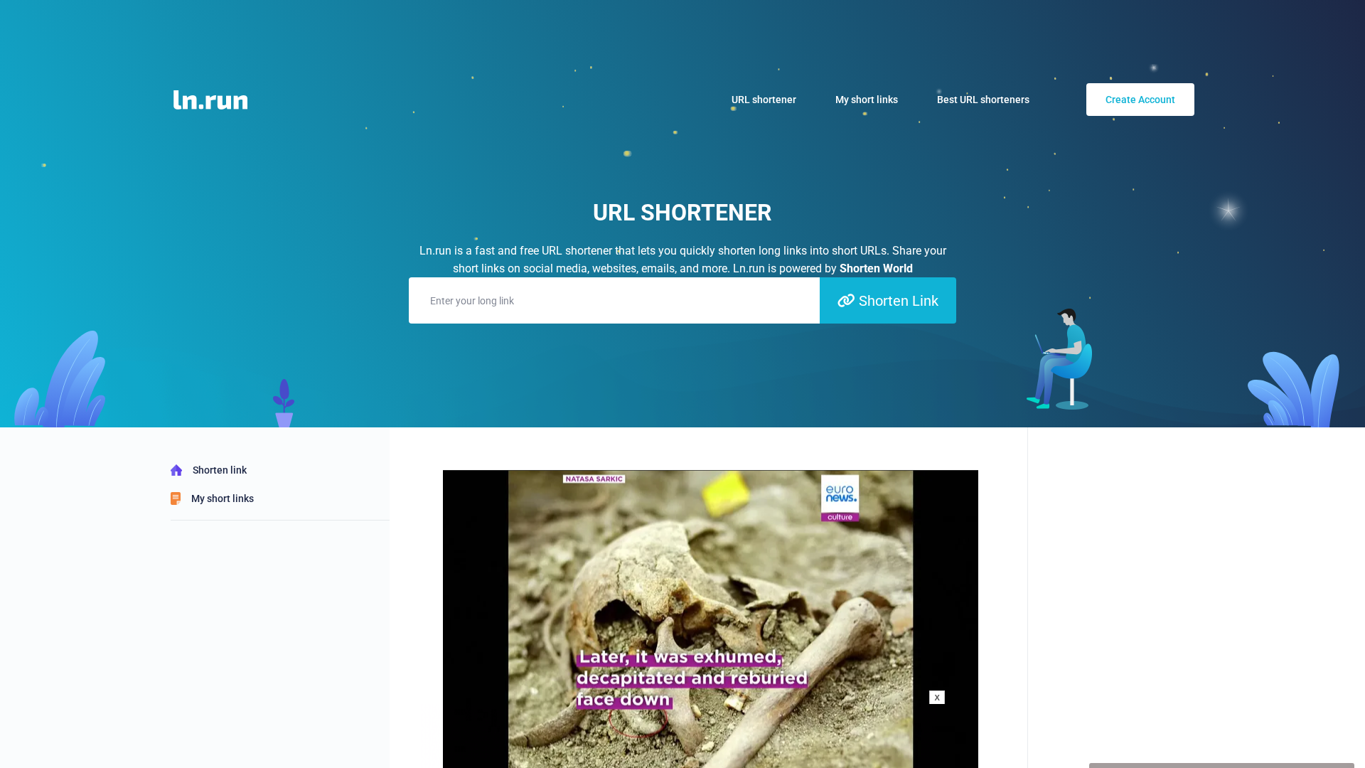 Screenshot of ln.run