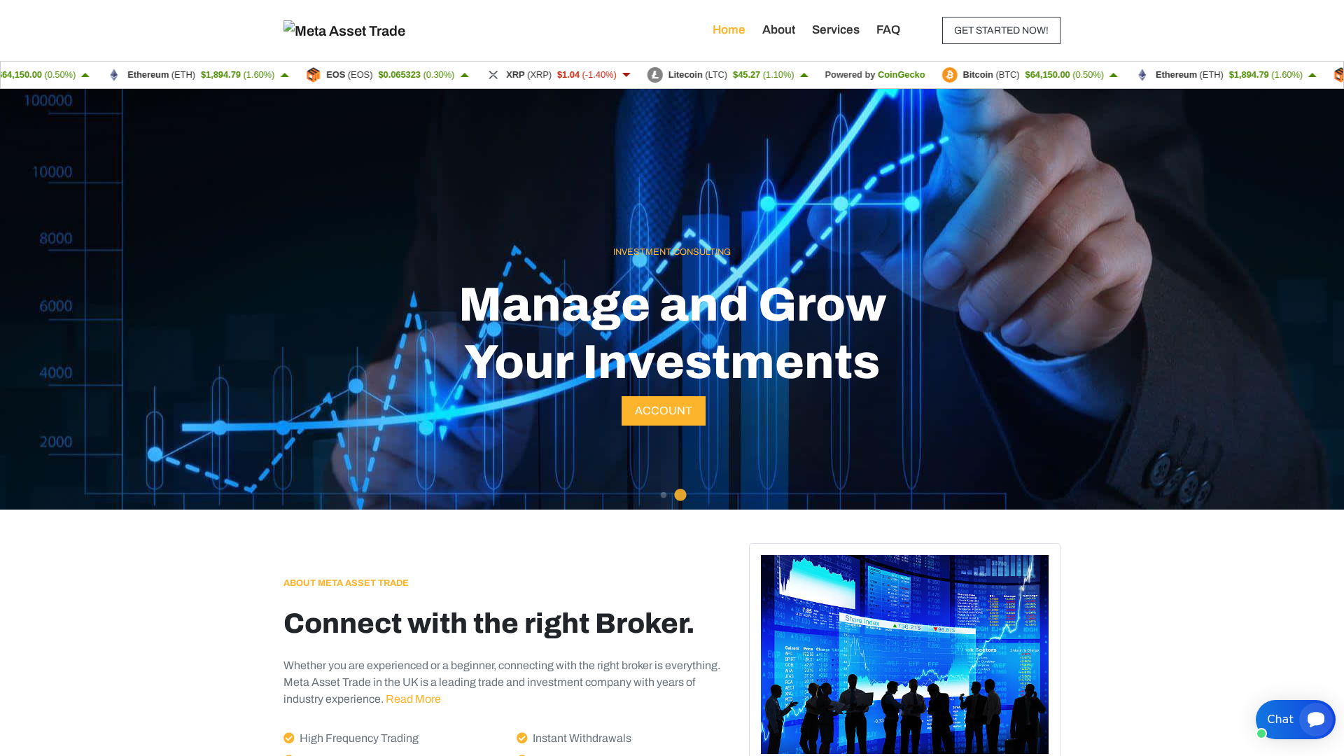 Screenshot of massettrade.com