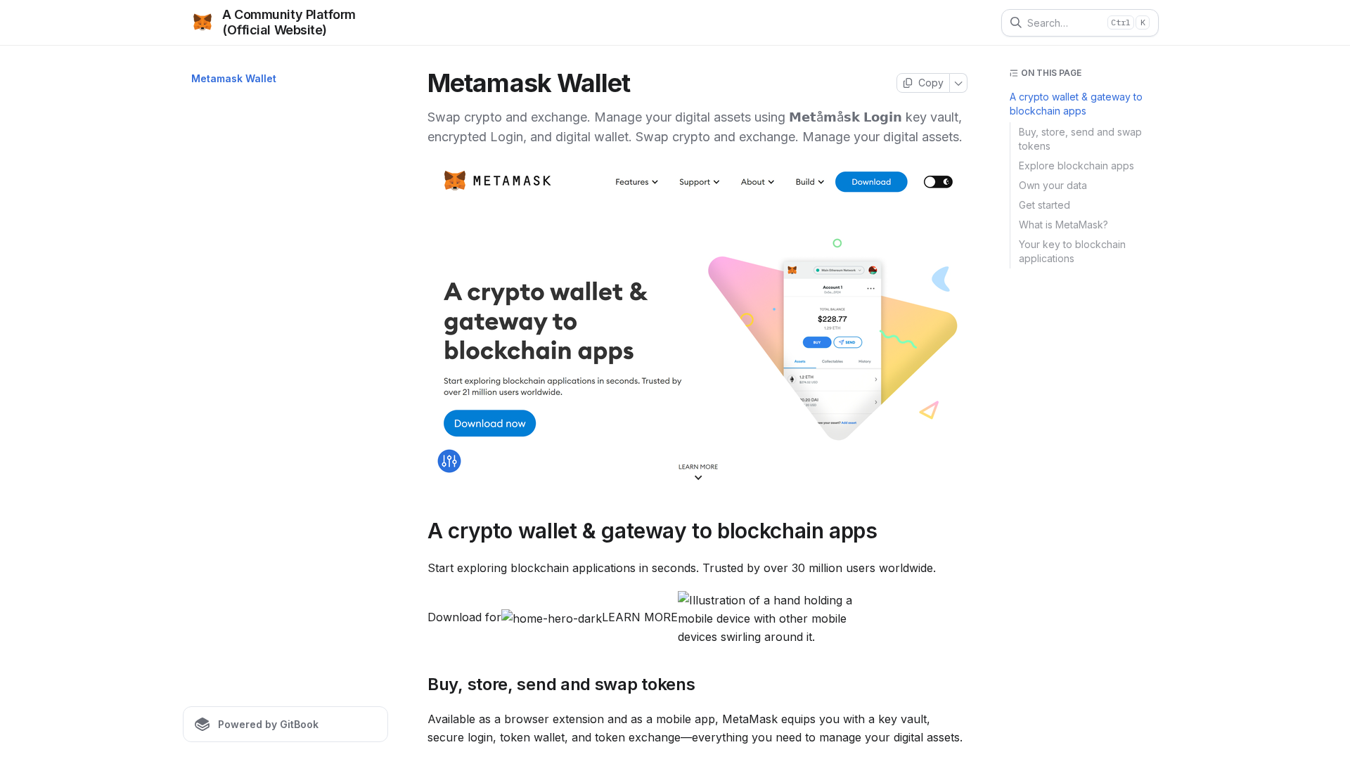 Screenshot of metamsakslogem-us.gitbook.io