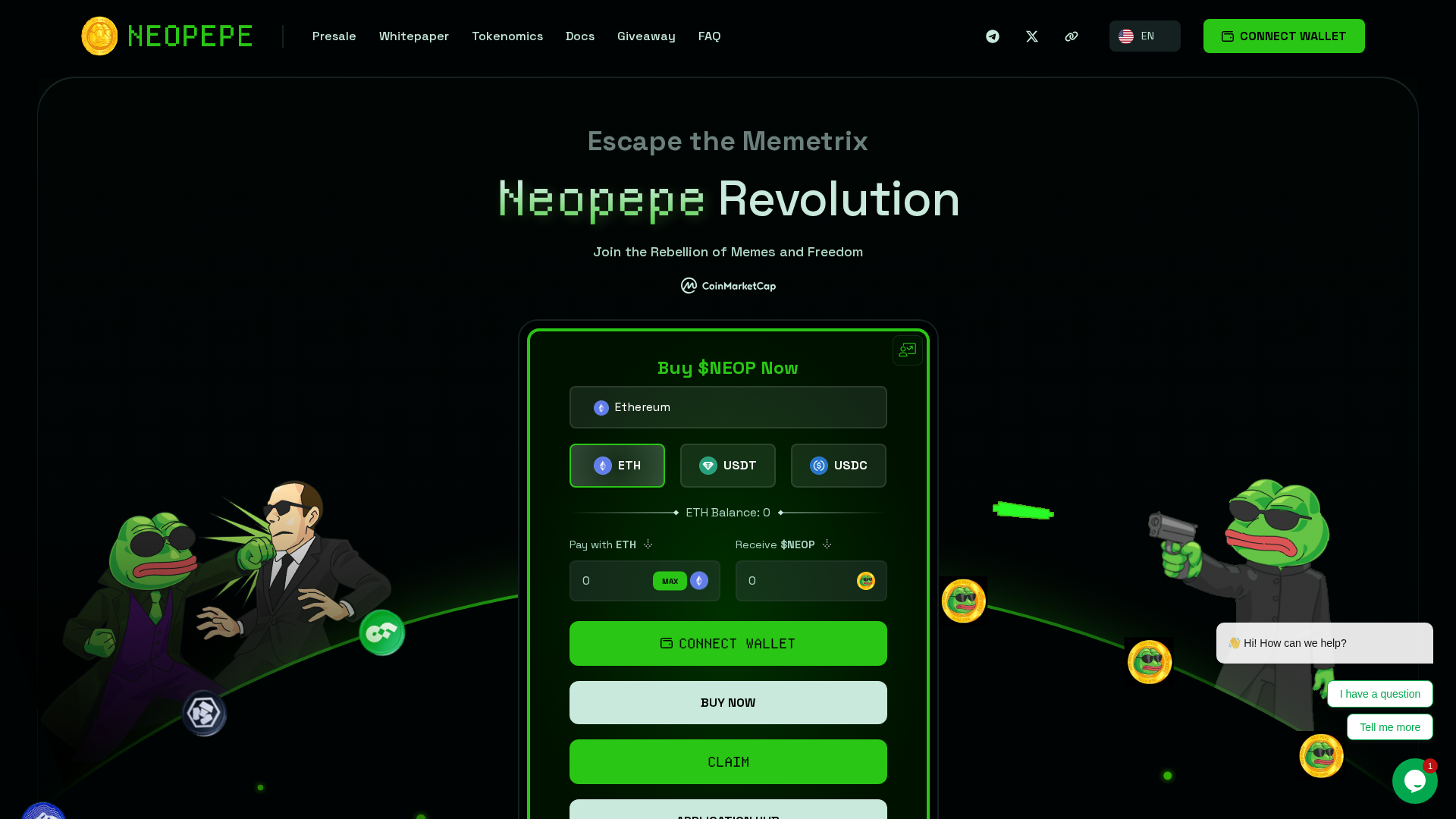 Screenshot of neopepe-app.pages.dev